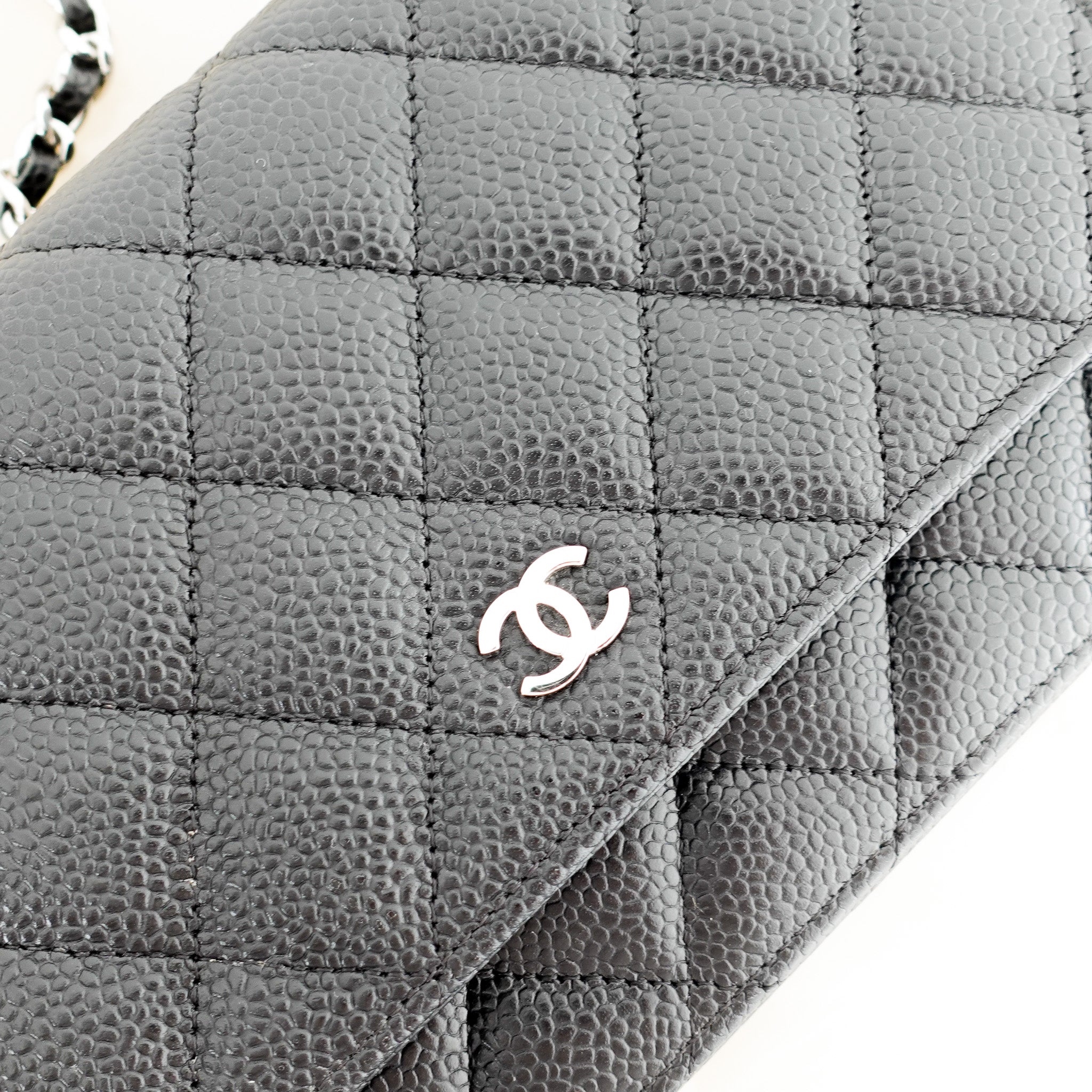 Chanel Caviar Leather WOC Wallet On Chain RRP £2900 | Authentic Preloved - Reloved Again