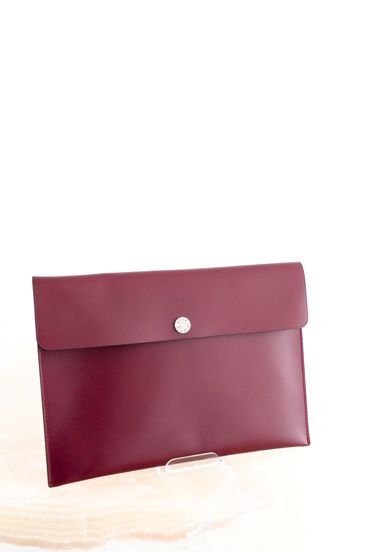 Acne Studios Burgundy Clutch (RRP £350) | Authentic Preloved