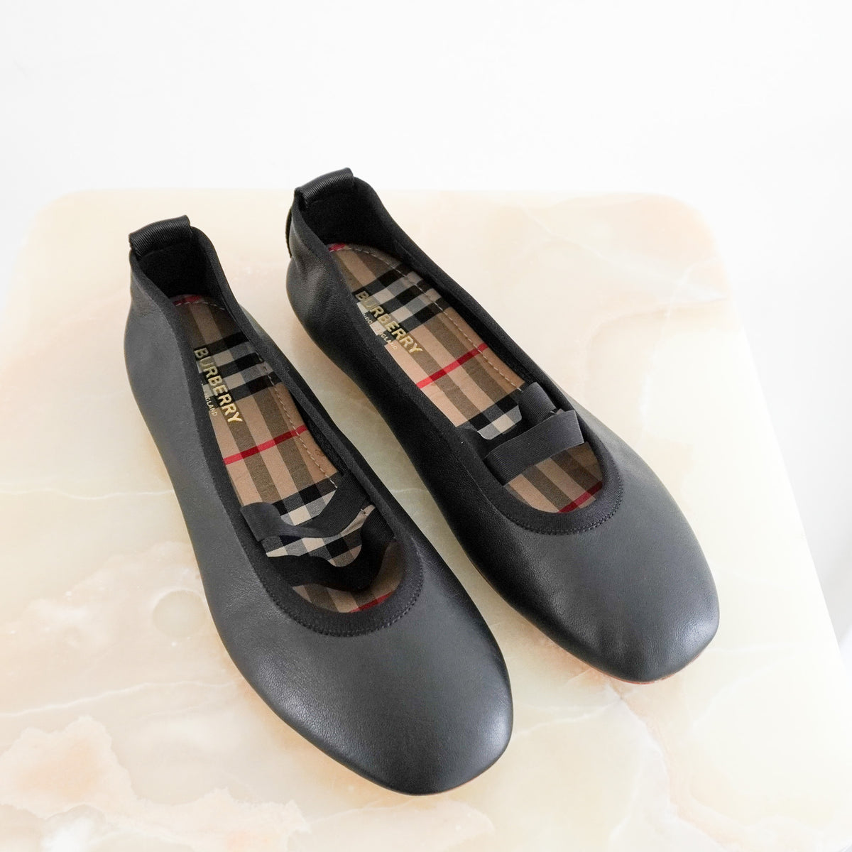 Burberry Lambskin Flats with Nova (RRP £550) | Authentic Preloved - Reloved Again