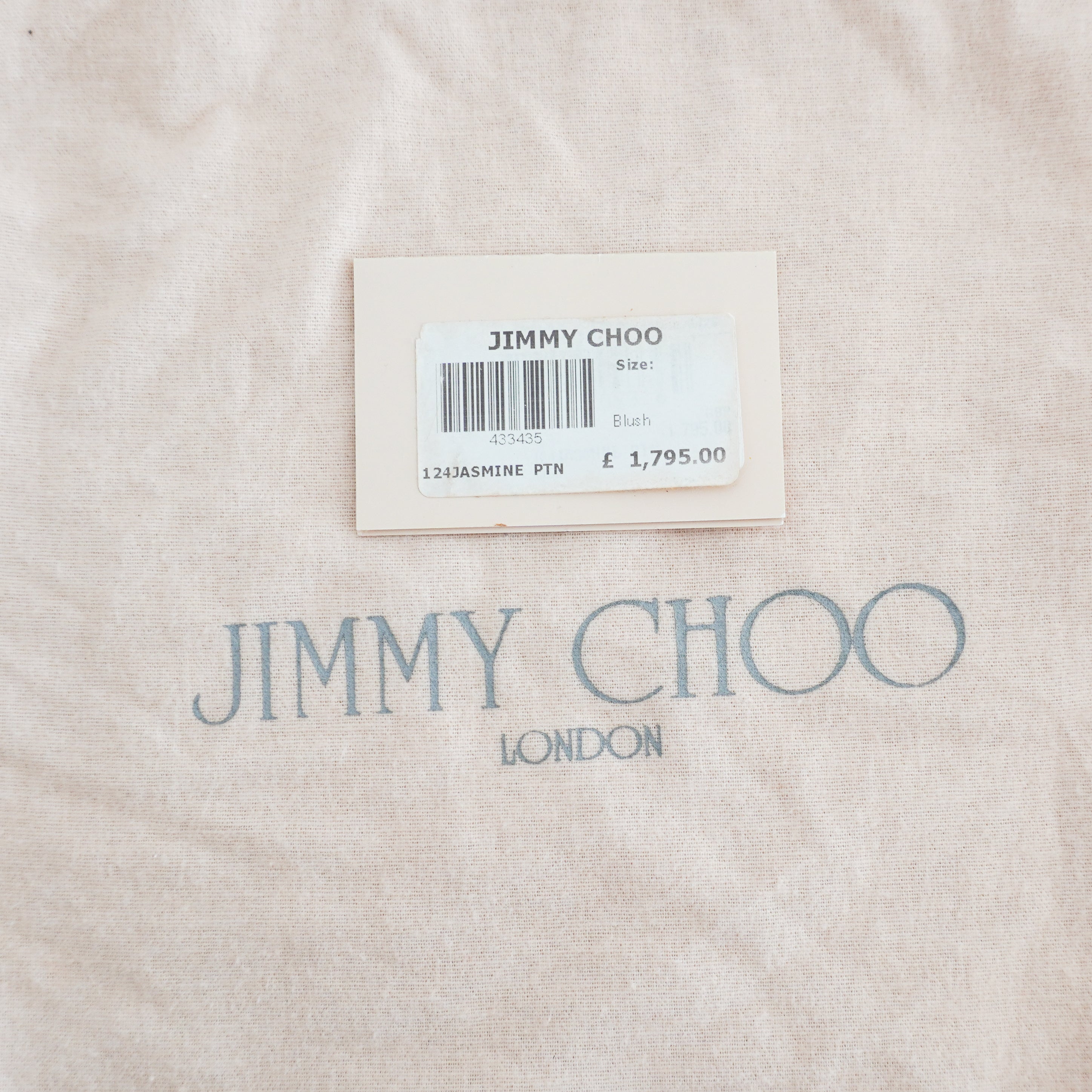 Jimmy Choo Jasmine Python Leather Clutch in Blush (RRP £1526) | Authentic Preloved