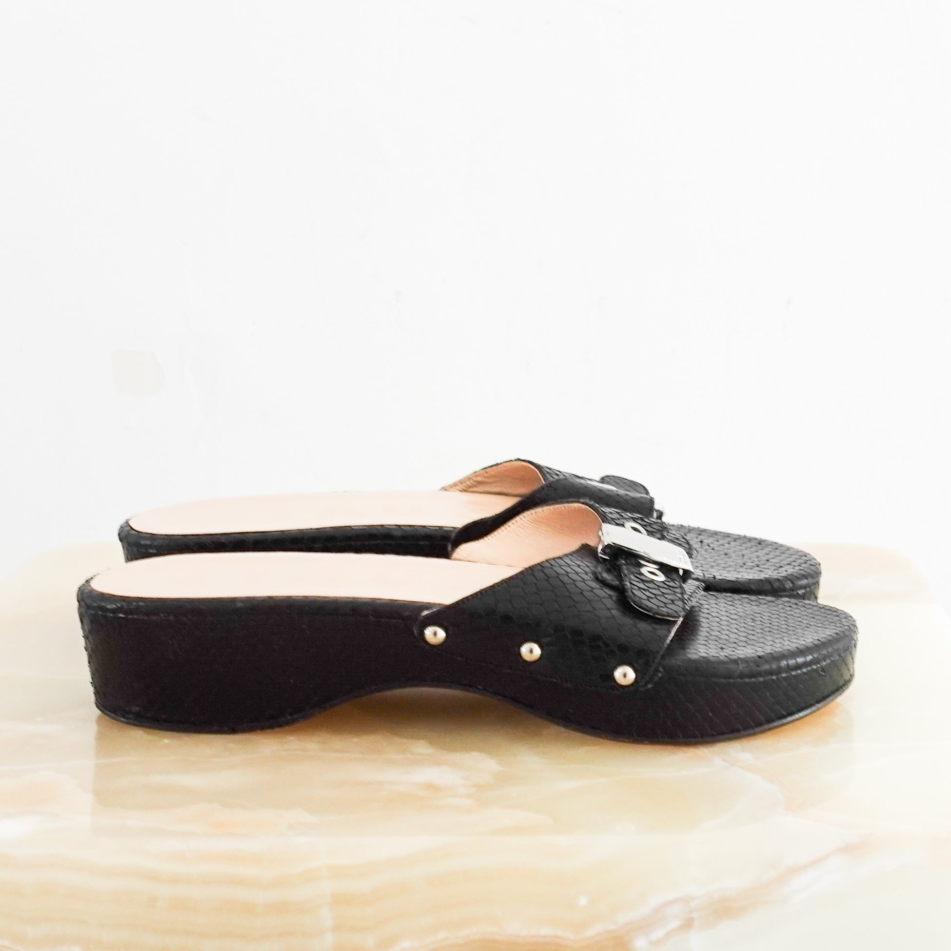 Staud Snakeskin design Clogs RRP £260 | Preloved Authentic