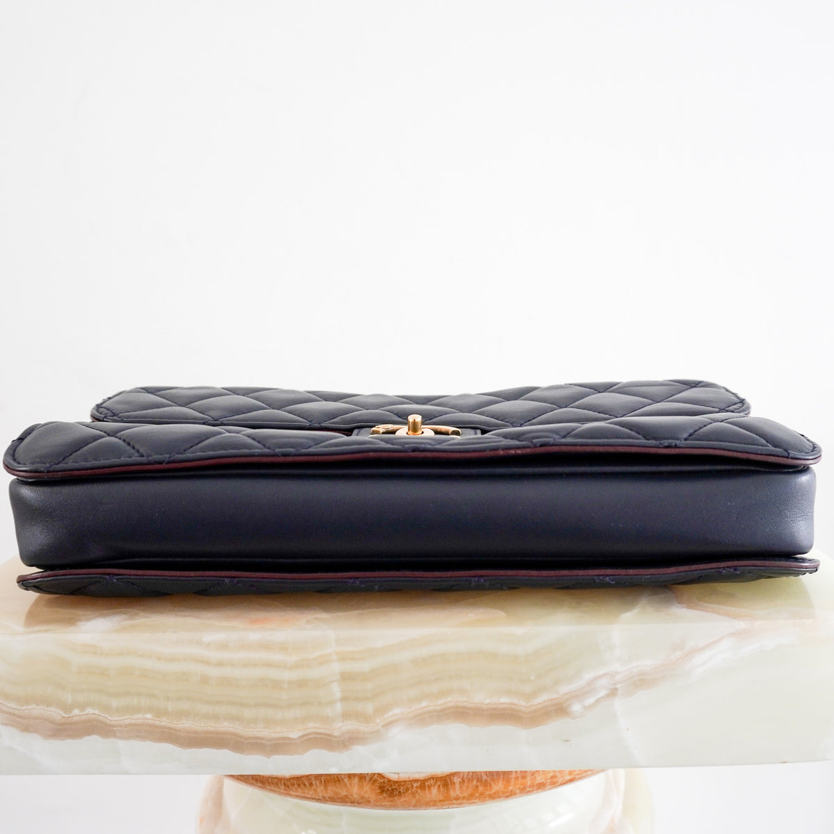 Chanel Large Perfect Edge Flap Bag Navy Quilted Lambskin | Authentic Preloved - Reloved Again