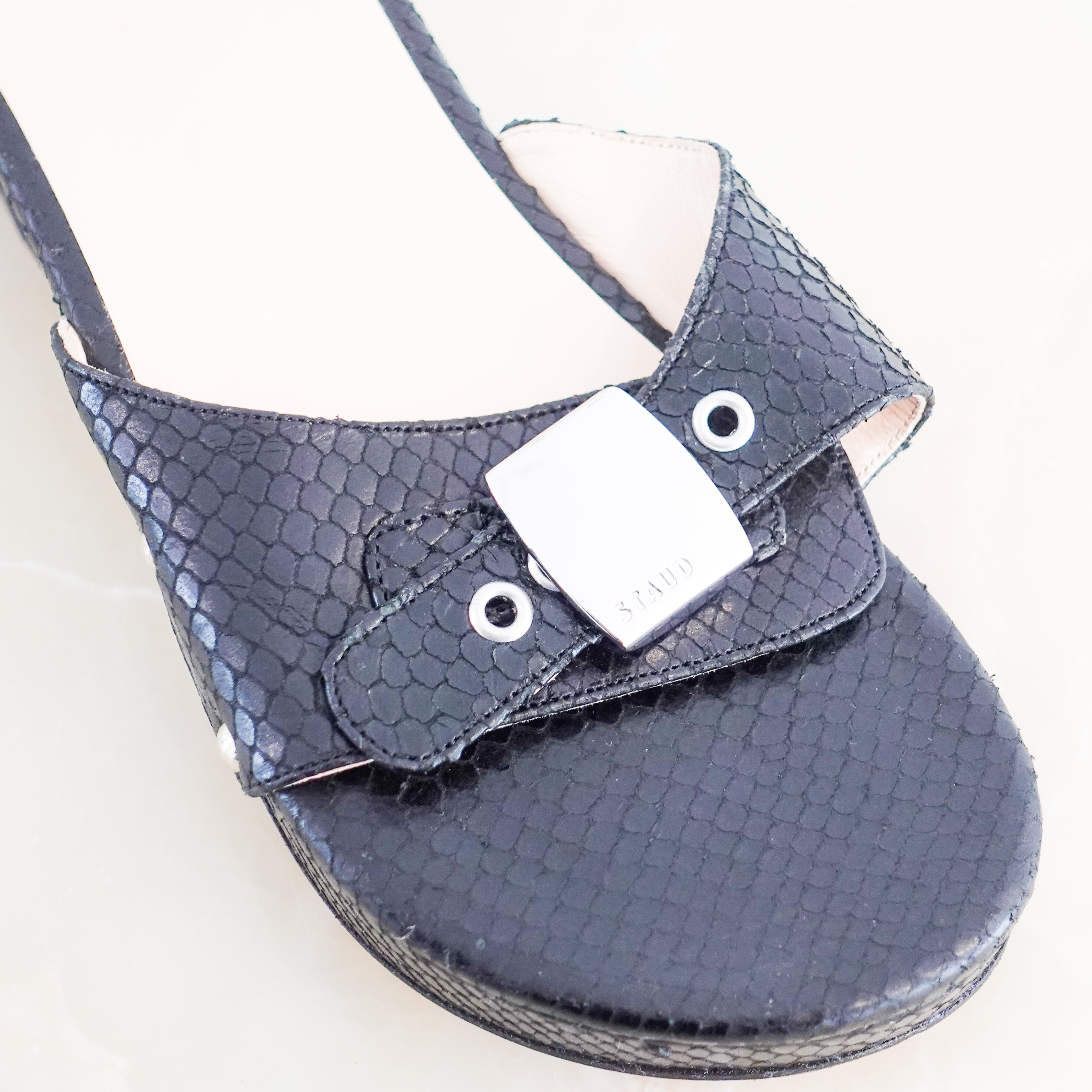 Staud Snakeskin design Clogs RRP £260 | Preloved Authentic