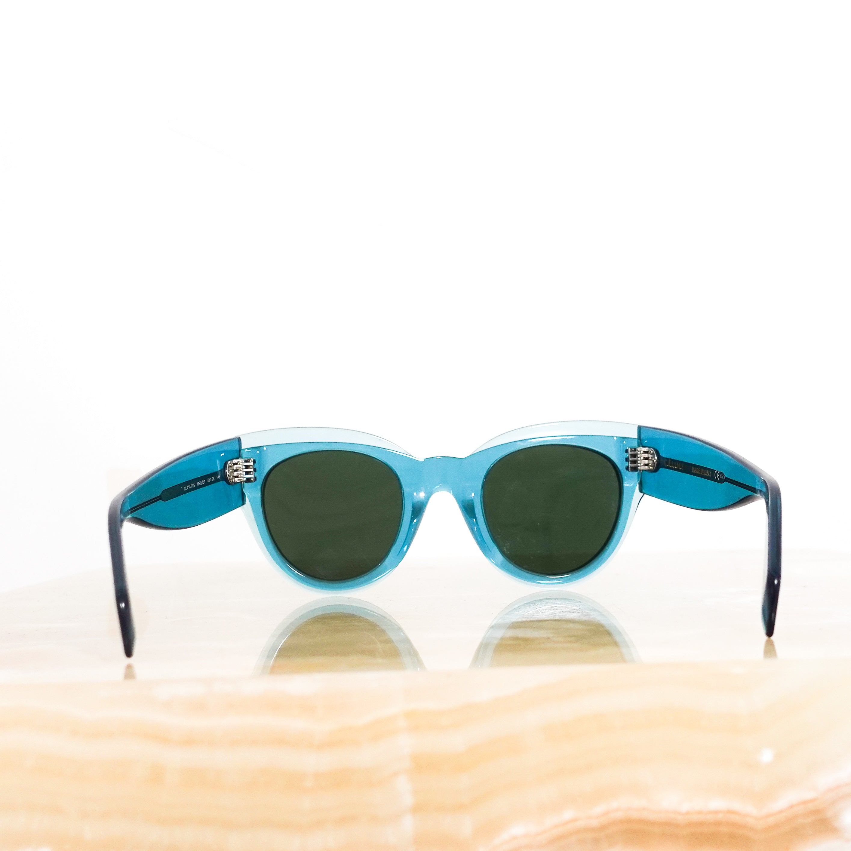 Blue cat eye sunglasses RRP £340