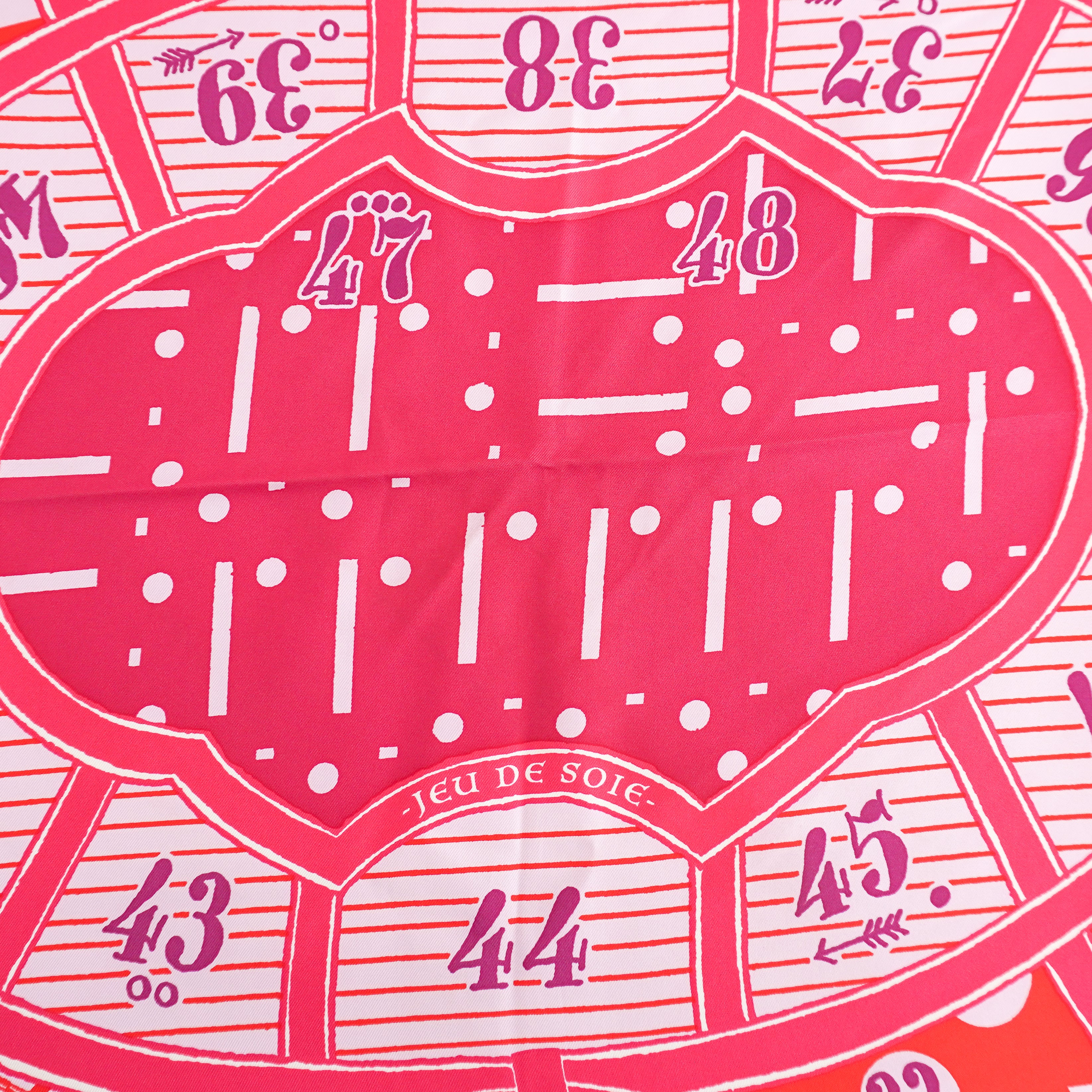 Hermès Pink & Red Tapis de Selle Silk Scarf 90 (RRP £550) | Authentic Preloved FINAL SALE