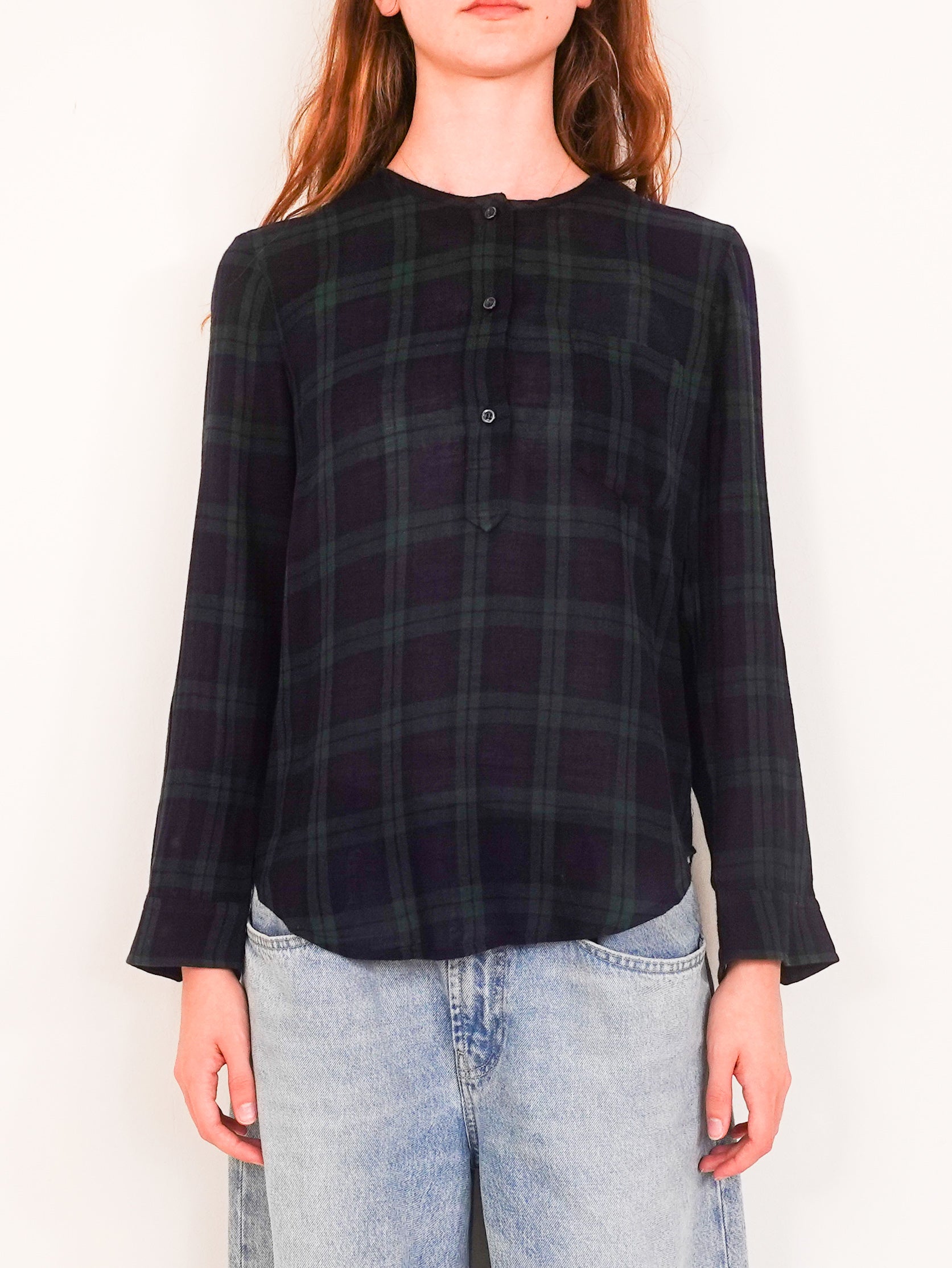 Tartan button up top RRP £185