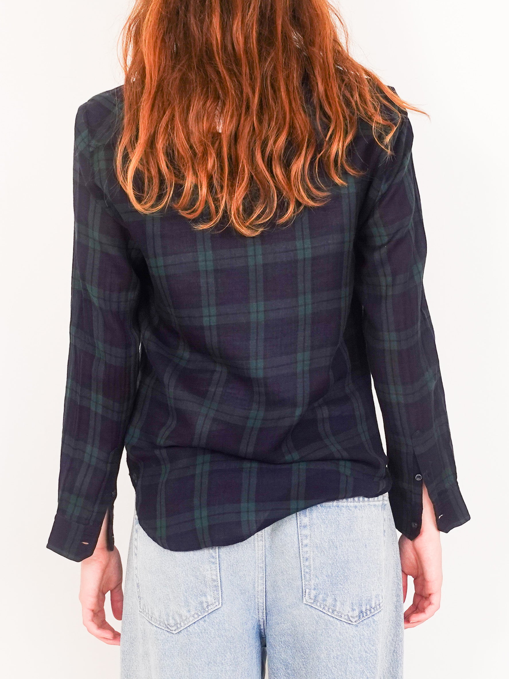 Tartan button up top RRP £185