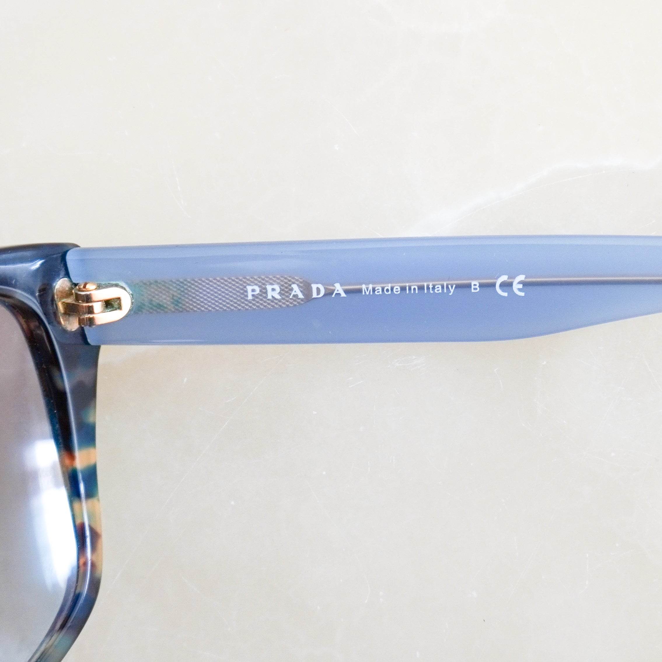 Prada PR 09SS Blue and Tortoise Shell Sunglasses (RRP £215) | Authentic Preloved FINAL SALE