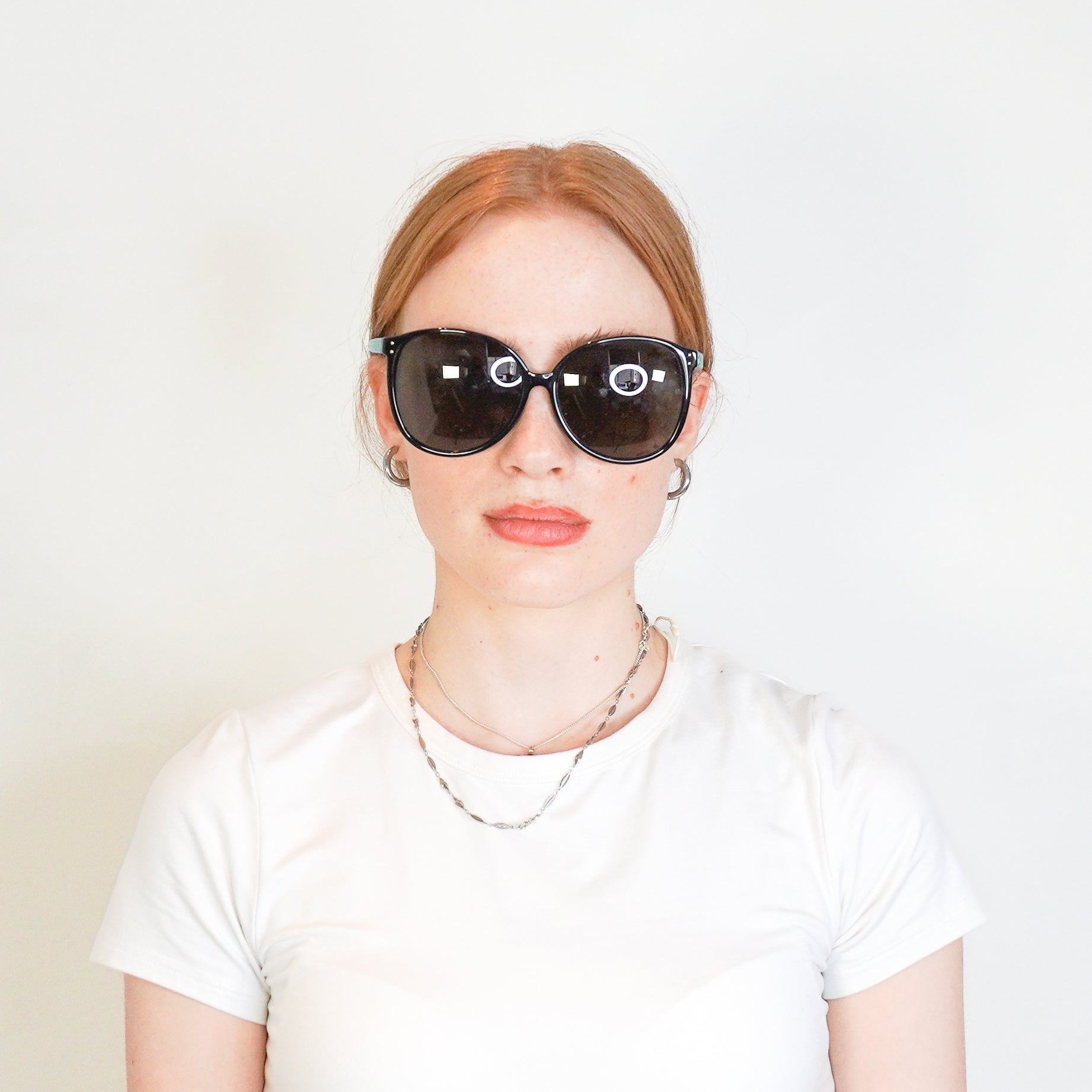 Linda Farrow Black & Blue Python Leather Sunglasses (RRP £1200) | Authentic Preloved