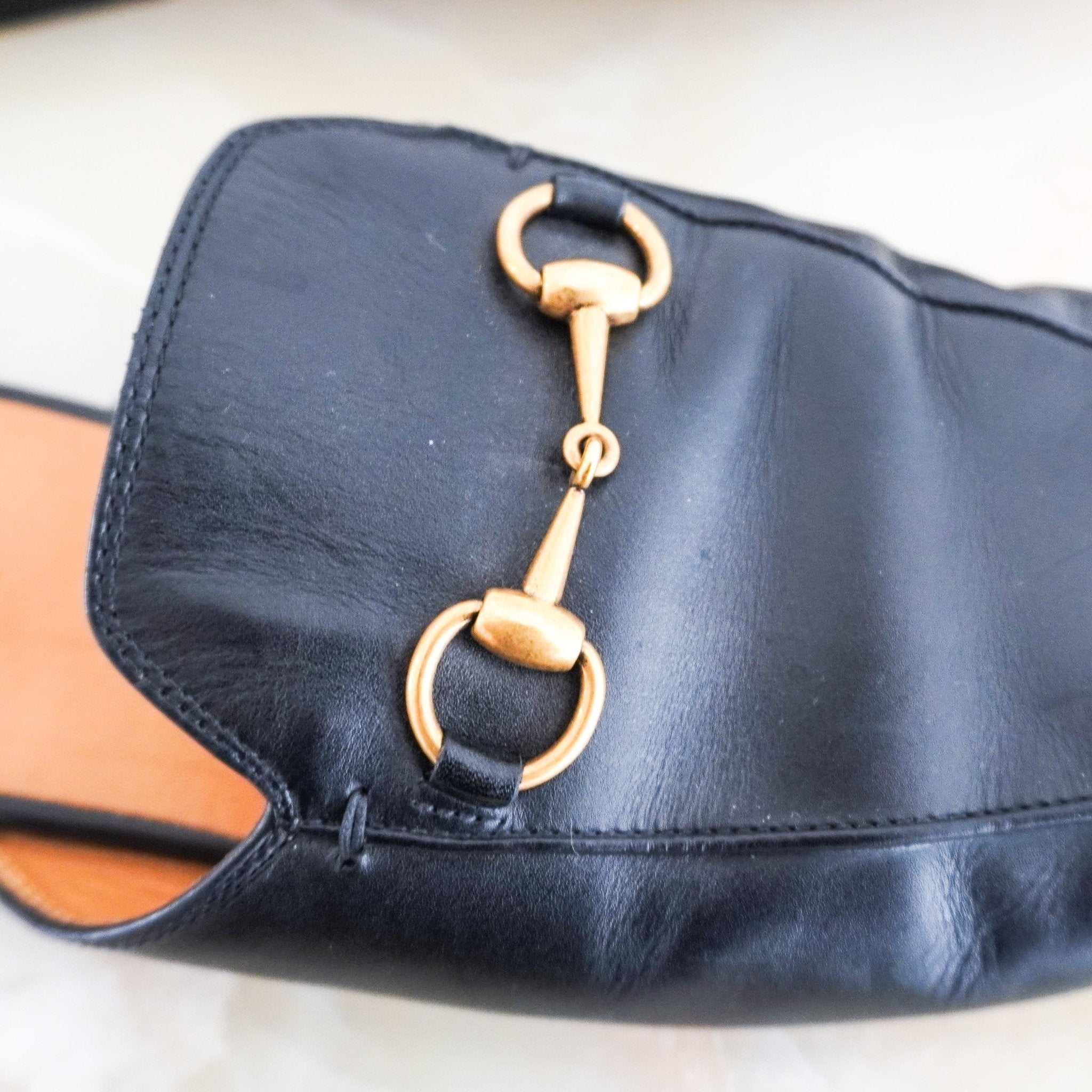 Gucci Black Princetown Leather Flats RRP £795 | Authentic Preloved - Reloved Again