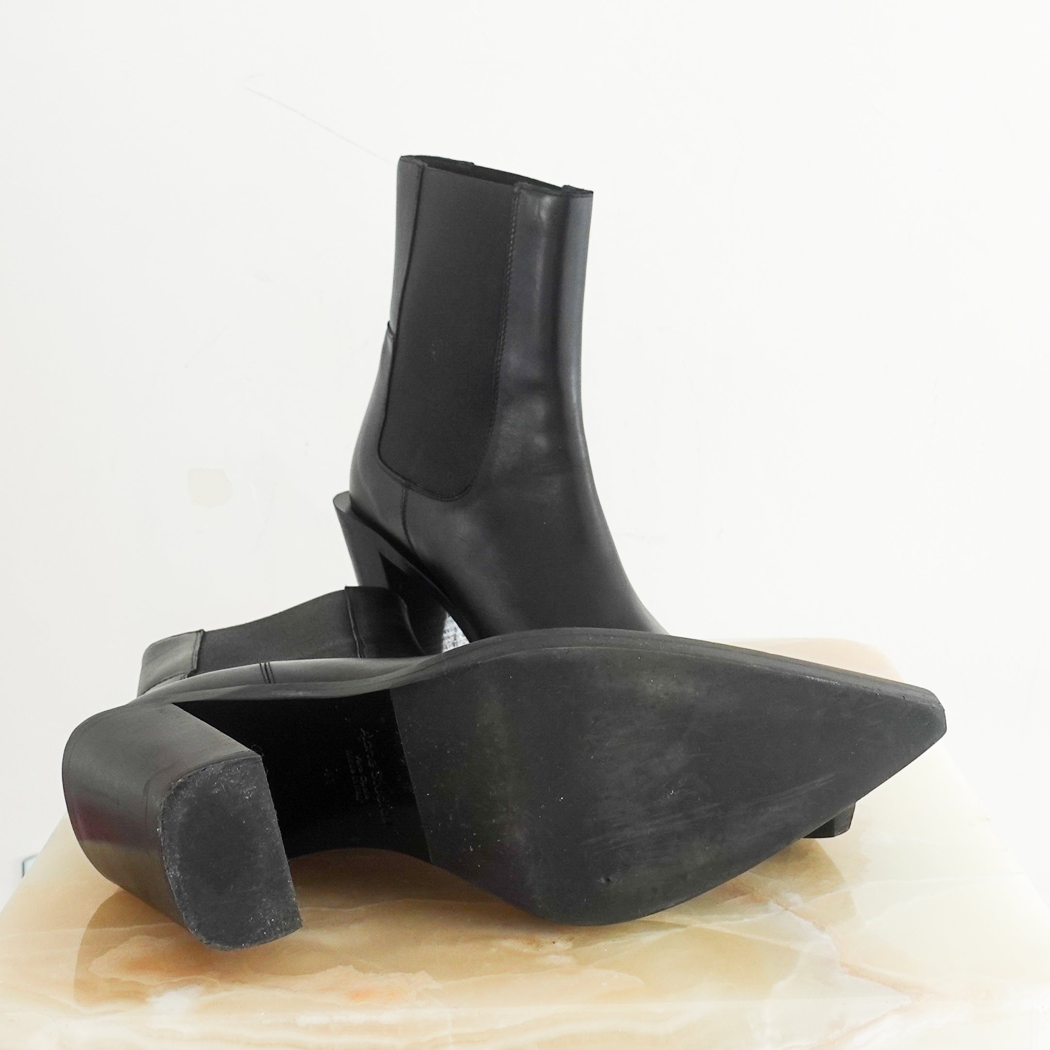 Black Chelsea boots RRP £530