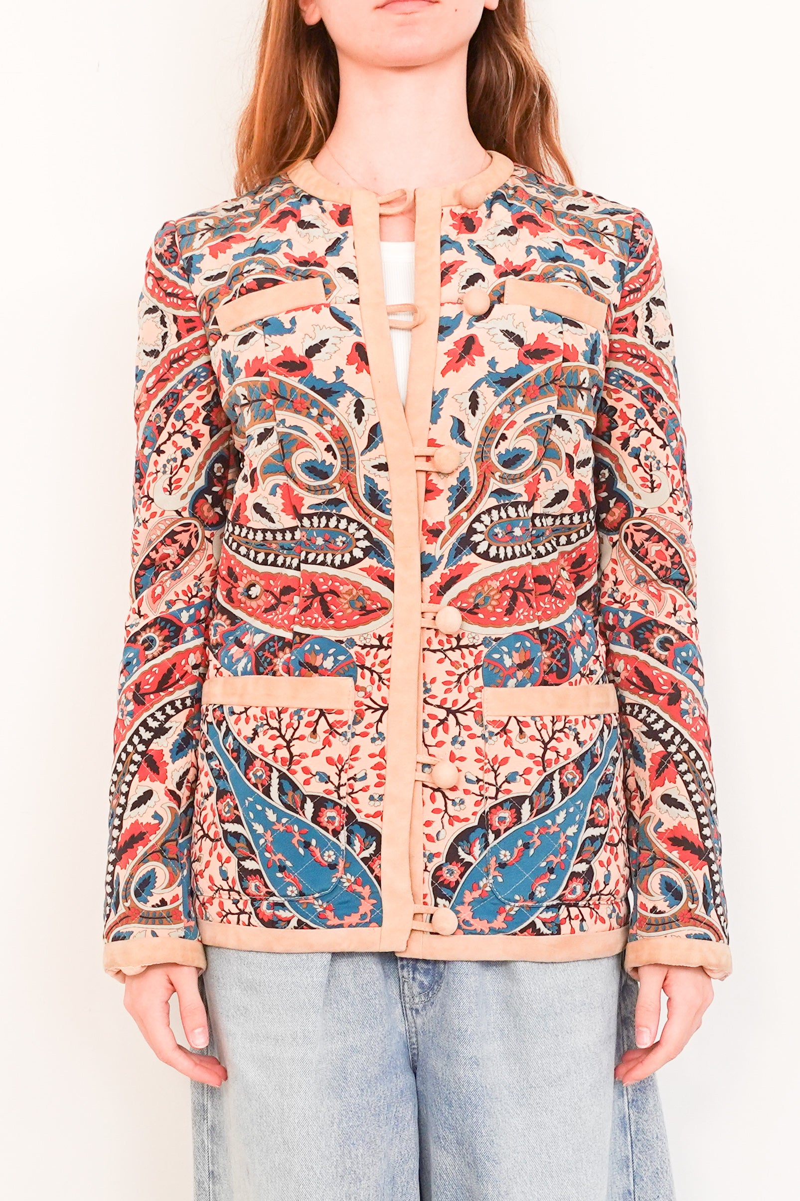 Floral quilted jacket