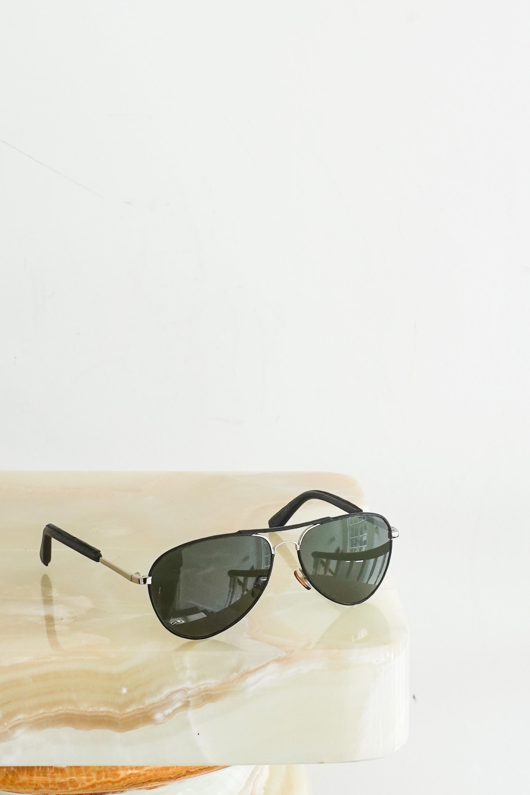 Black aviator sunglasses RRP £200