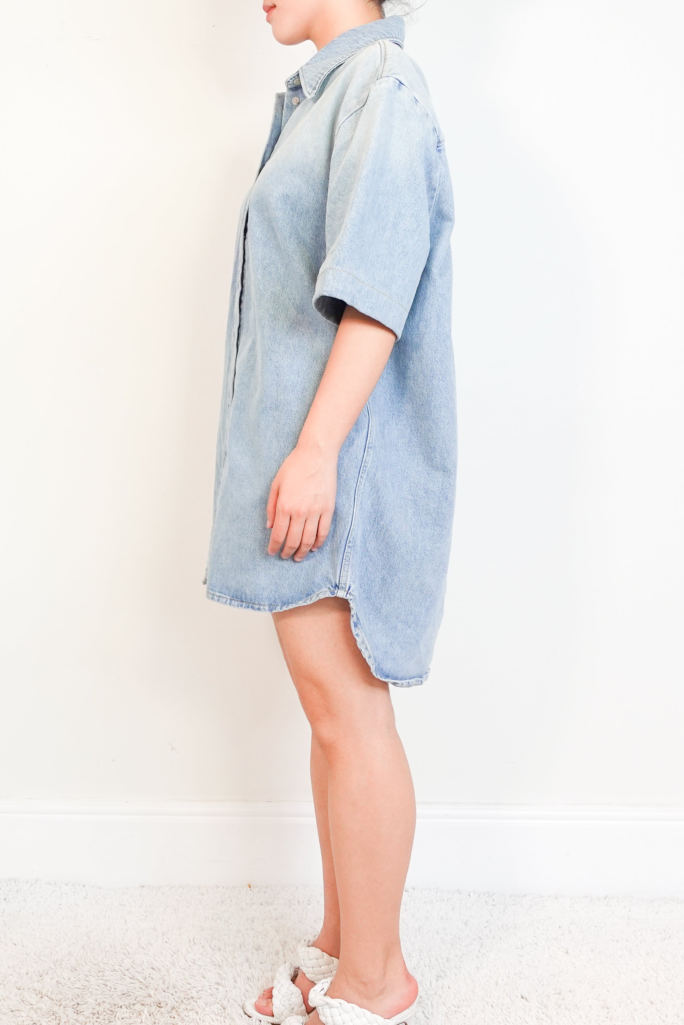 LouLou blue denim shirt dress RRP £375 | Authentic Preloved