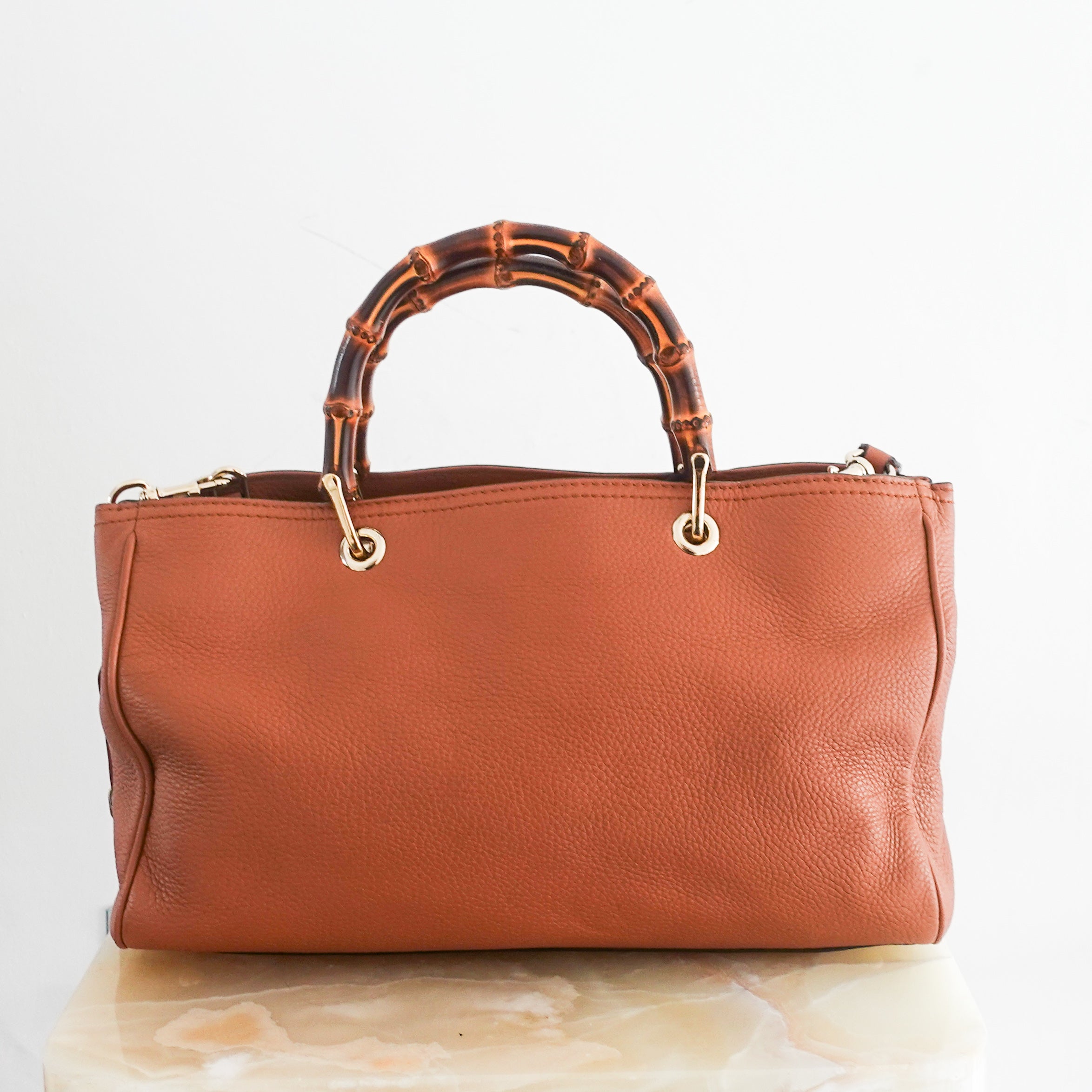 Bamboo tote in brown RRP £1k