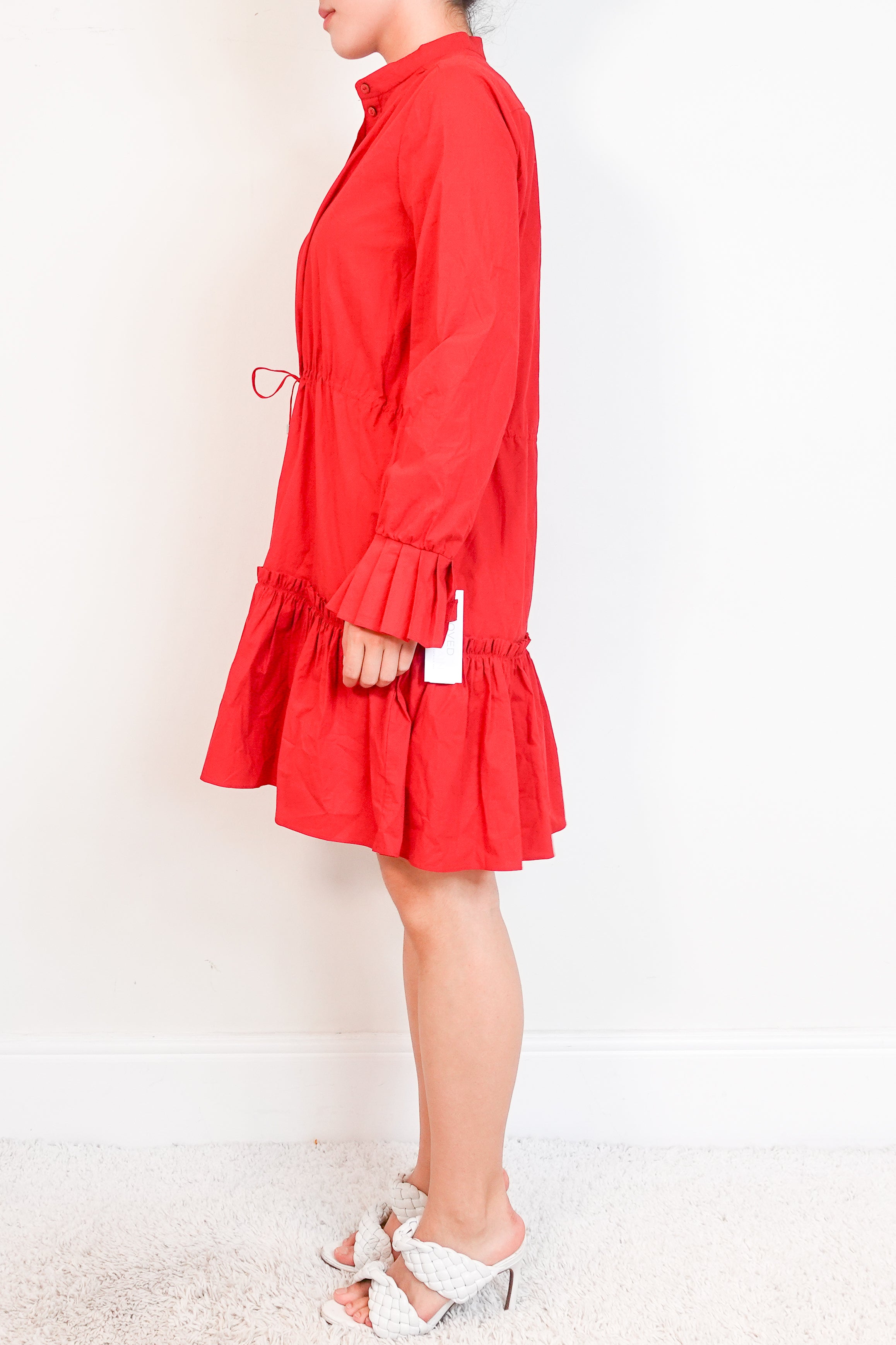 NEW Saloni red Billie dress RRP £400 | Authentic Preloved