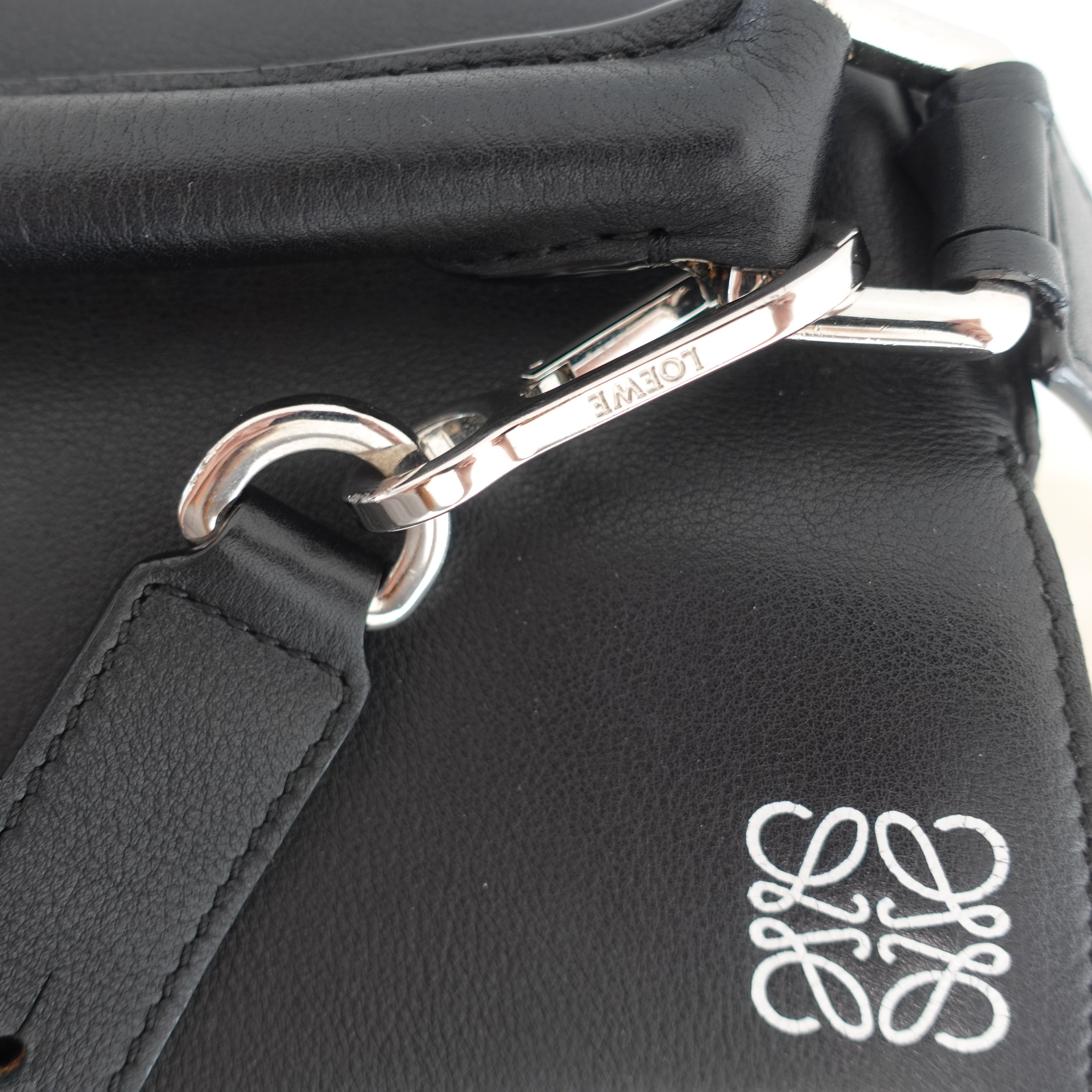 Large puzzle bag in black calfskin RRP £3750