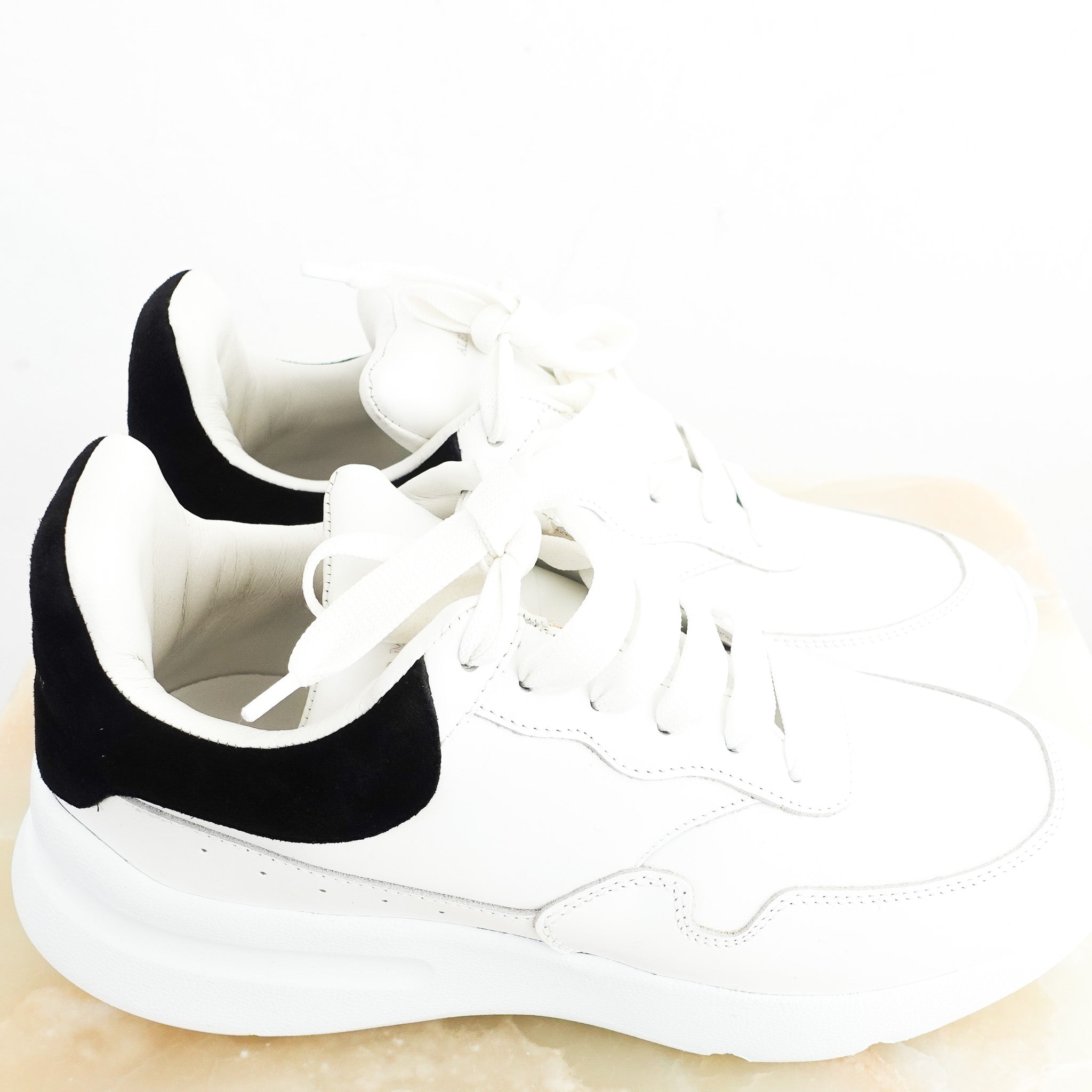 Alexander McQueen White Trainers RRP £460 | Authentic Preloved - Reloved Again