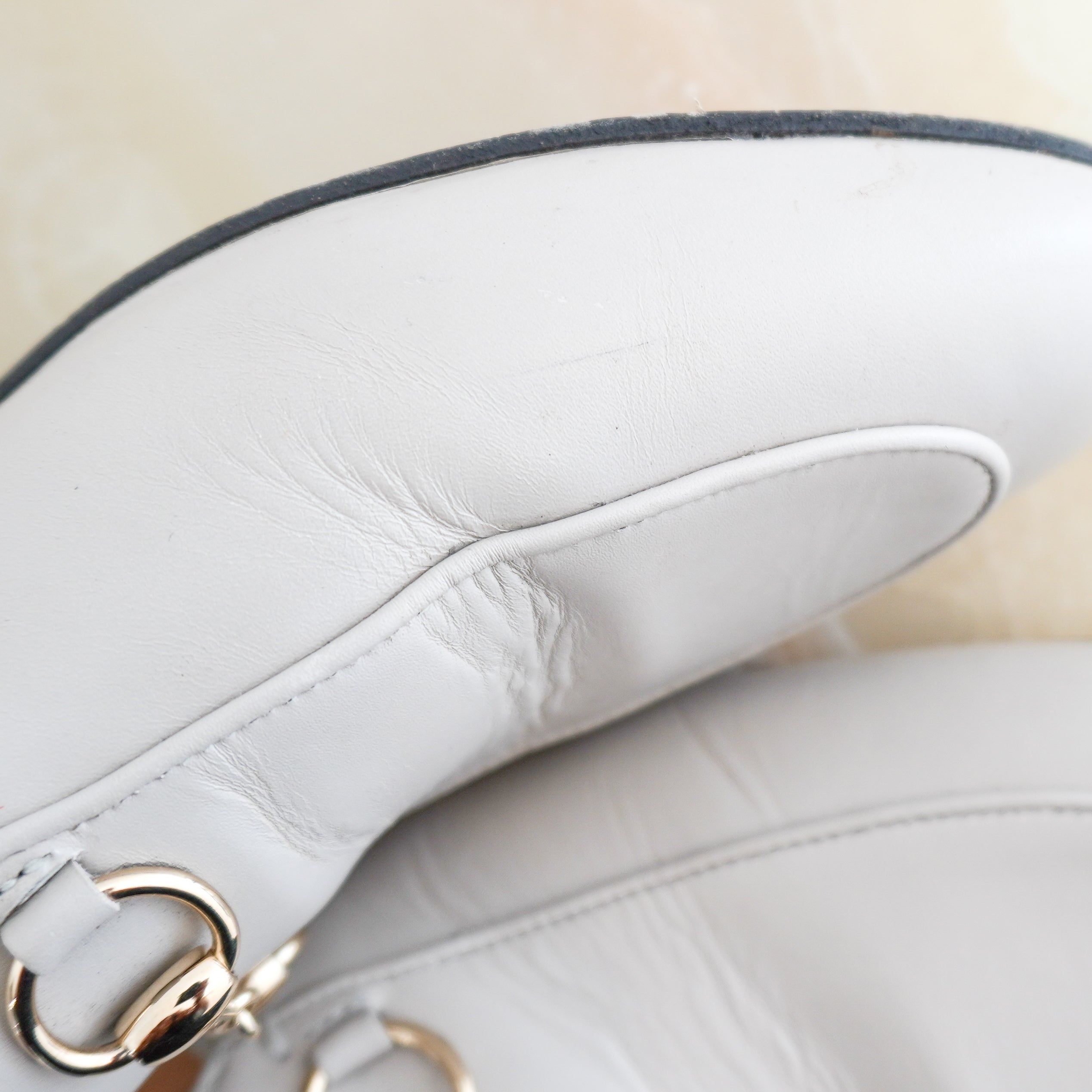 Gucci Beige Leather Princetown Horsebit Mules (RRP £760) | Authentic Preloved