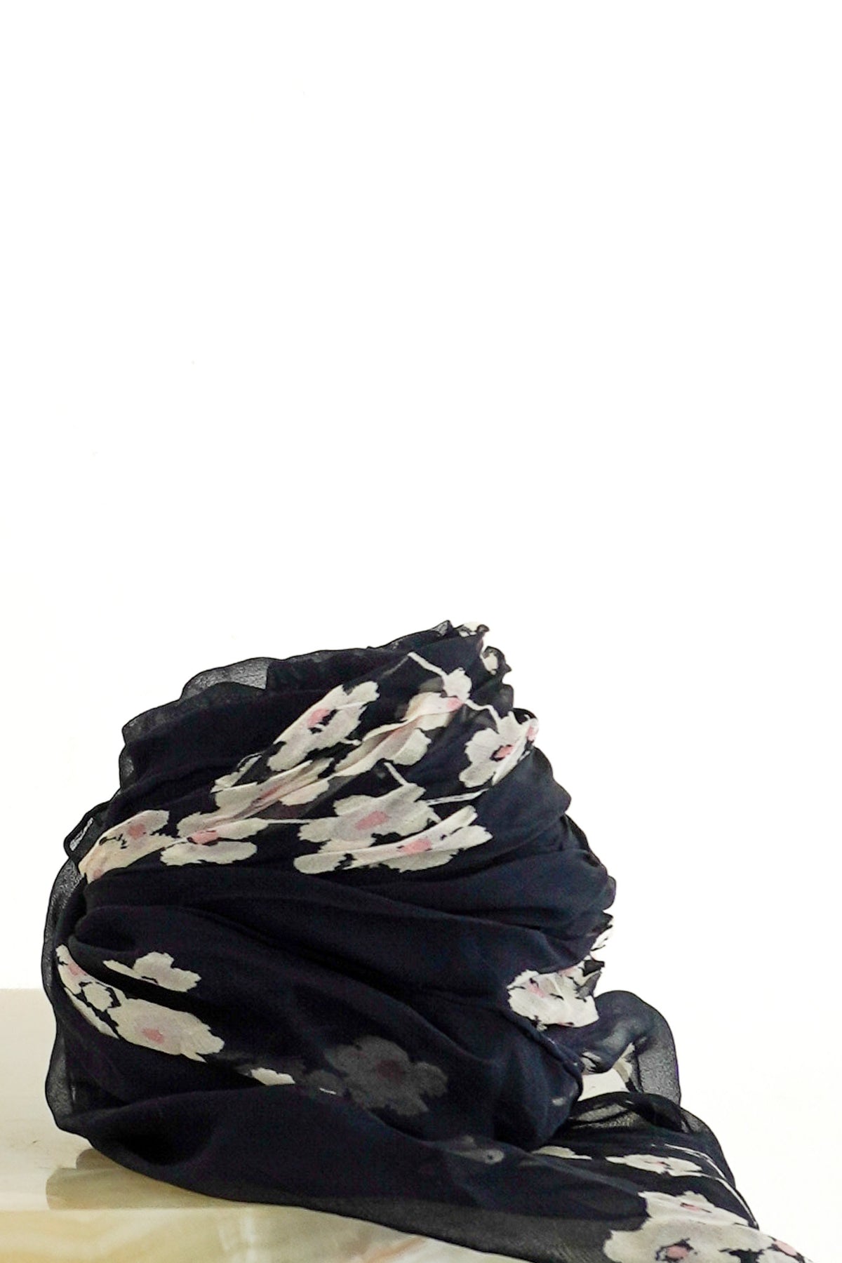 Alexander McQueen Navy Floral Scarf (RRP £280) | FINAL SALE Authentic Preloved