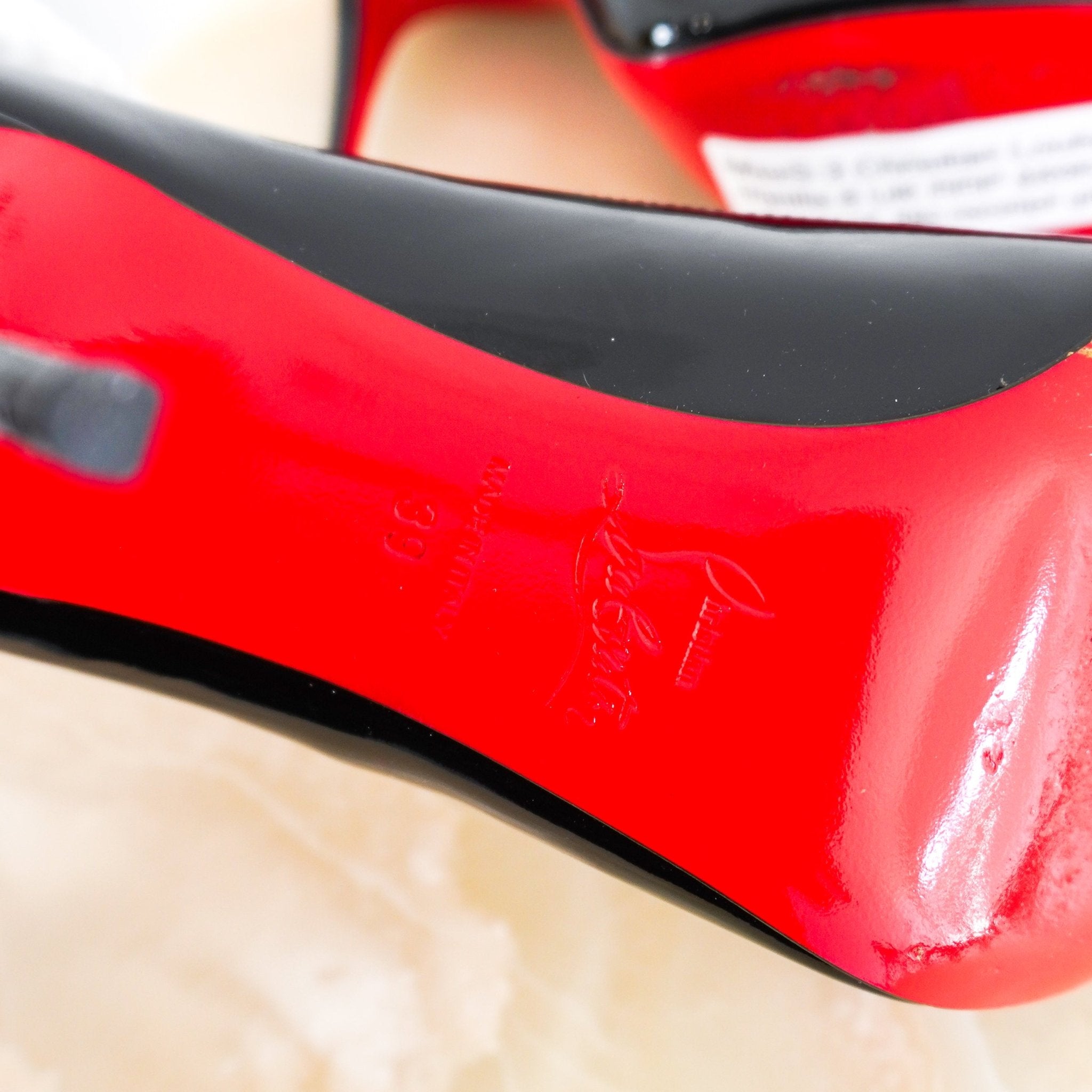 Christian Louboutin Black Pigalle Patent Heels RRP £695 | Authentic Preloved - Reloved Again