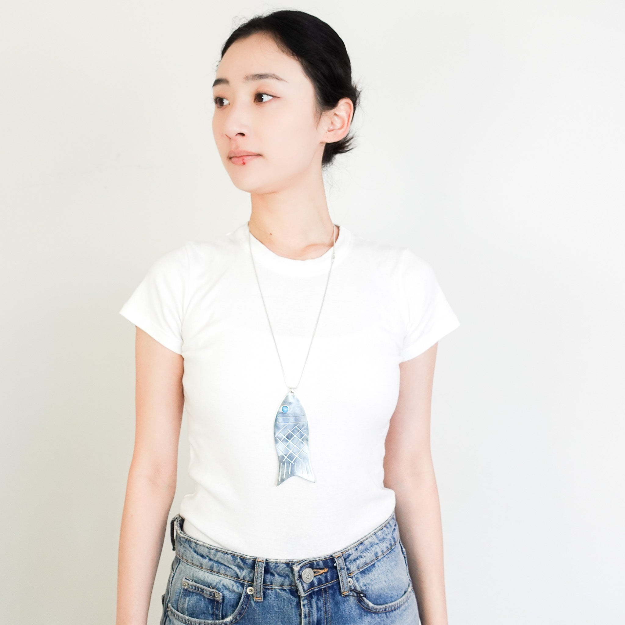 Juju Vera Silver Fish Necklace RRP £550 | Authentic Preloved - Reloved Again