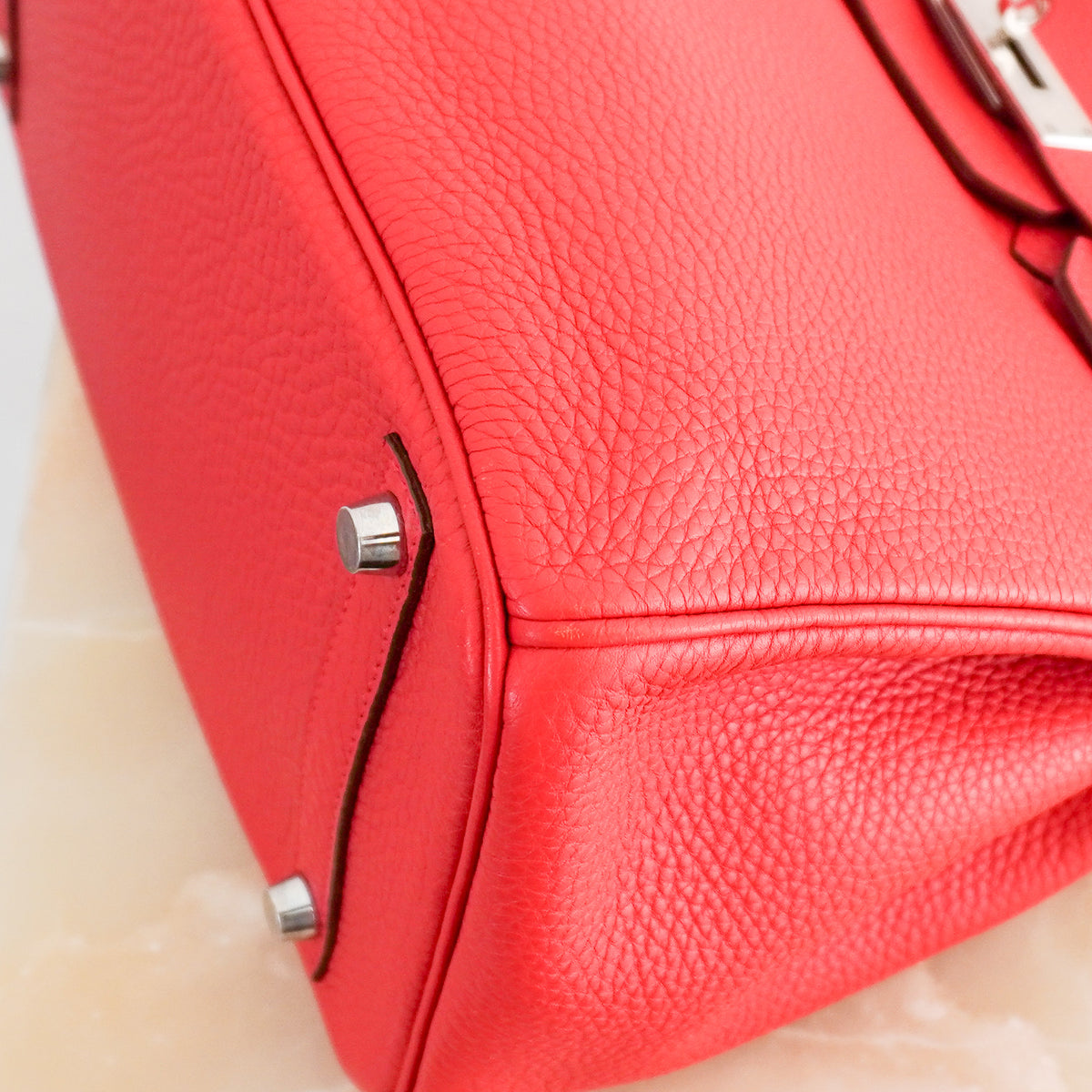 Hermes Birkin 30 Togo Palladium Hardware Rouge Casaque | Authentic Preloved