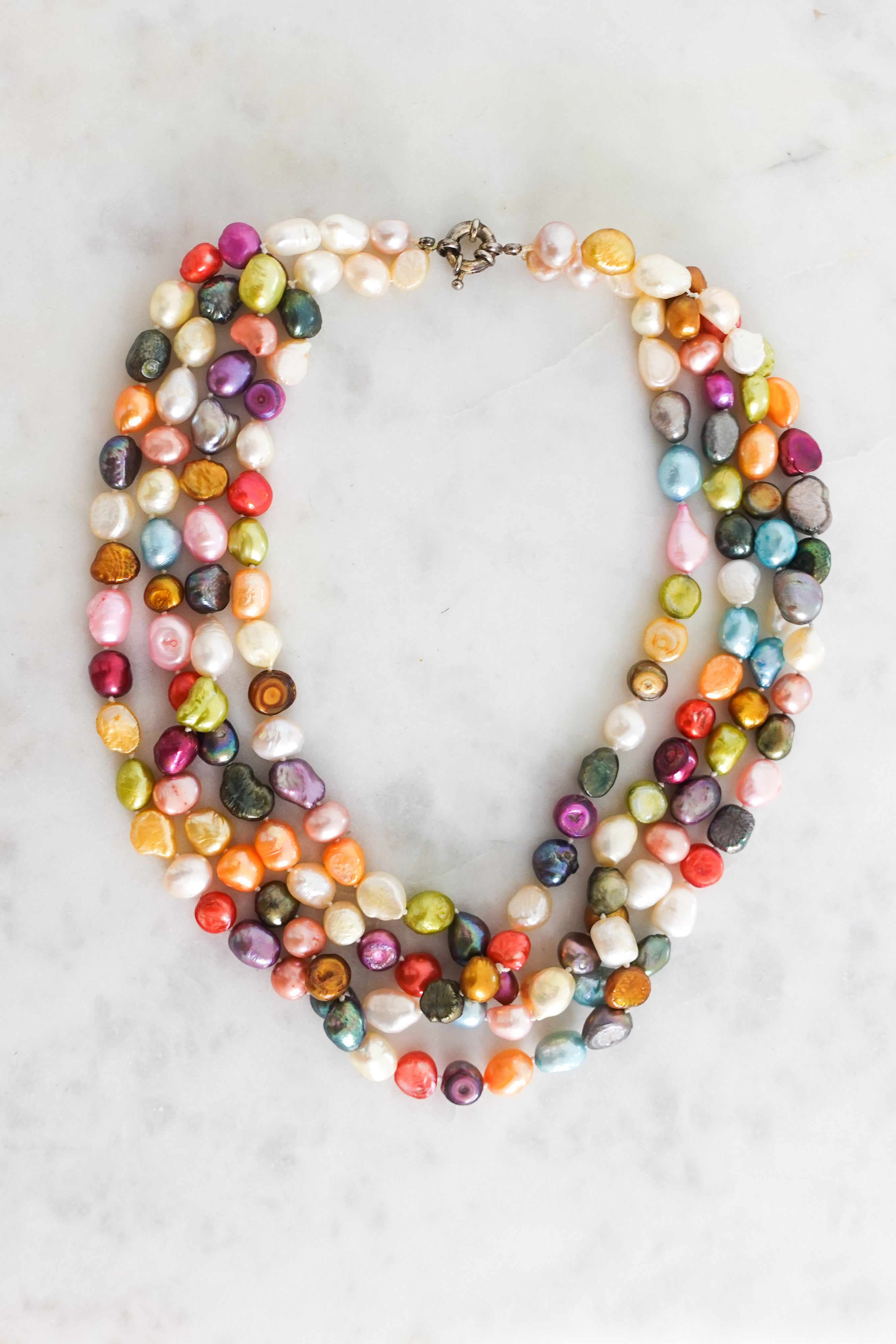 Multi pearl row necklace RRP £550