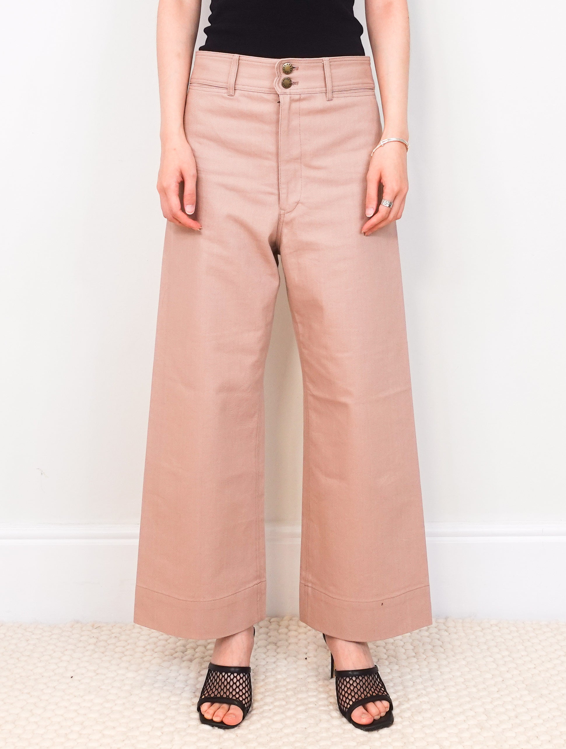 Pale pink trousers RRP £345