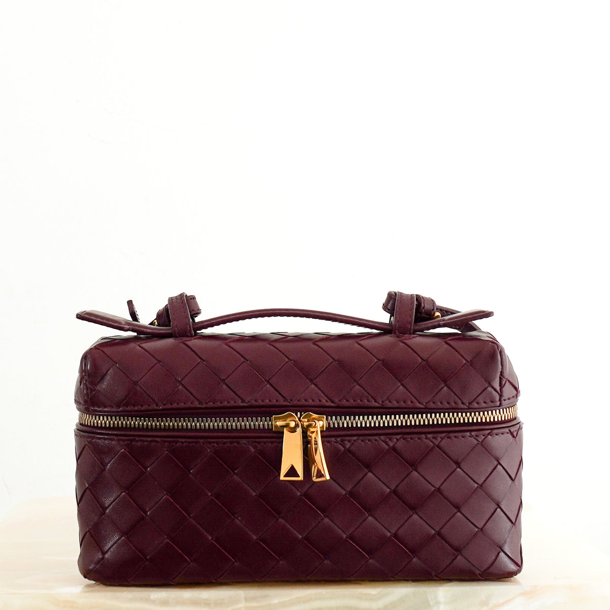 Bottega Veneta Bang Bang Vanity Case in Barolo (RRP £2400) | Authentic Preloved - Reloved Again