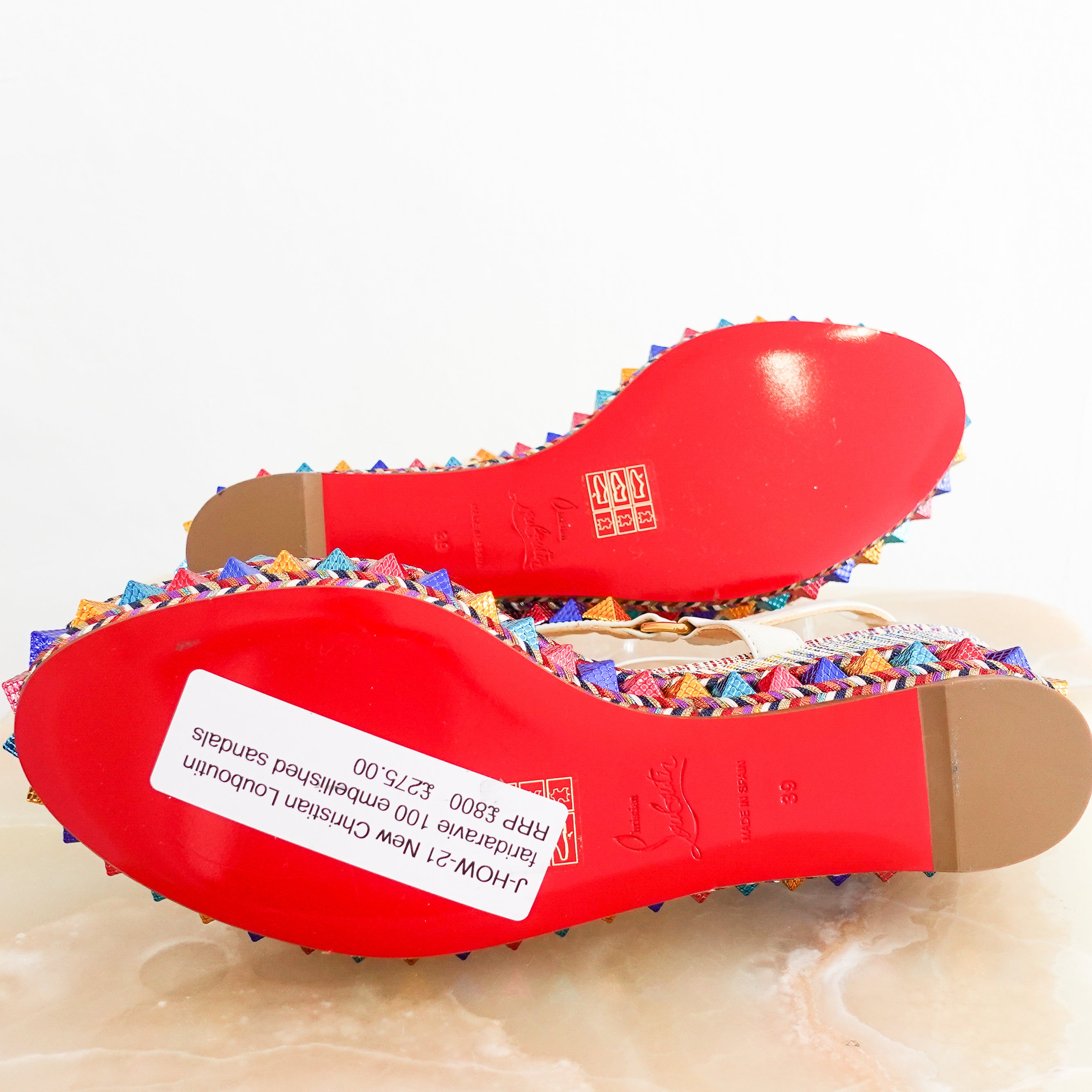 NEW Christian Louboutin Faridaravie embellished Sandals RRP £800 | Authentic Preloved