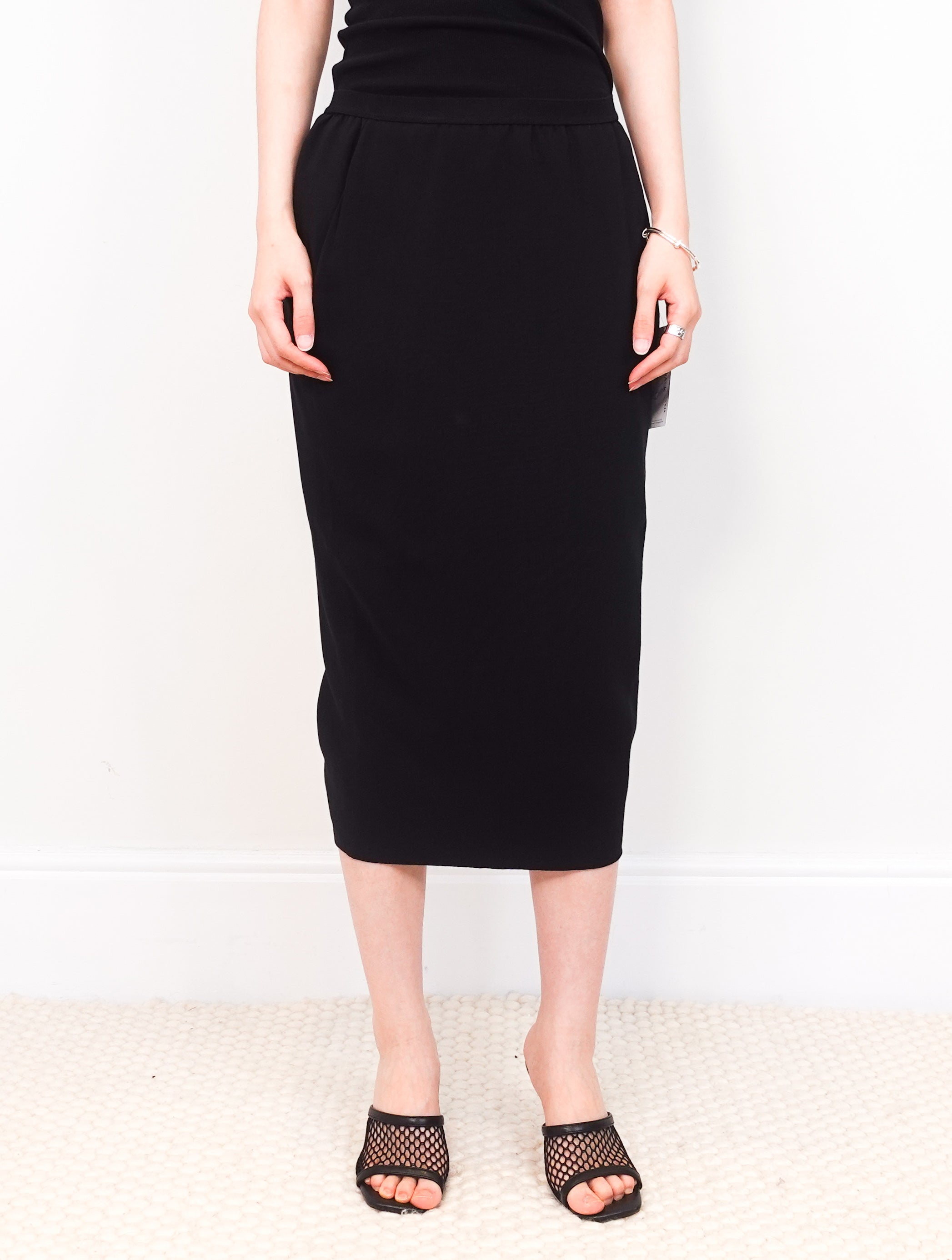 Black pencil skirt