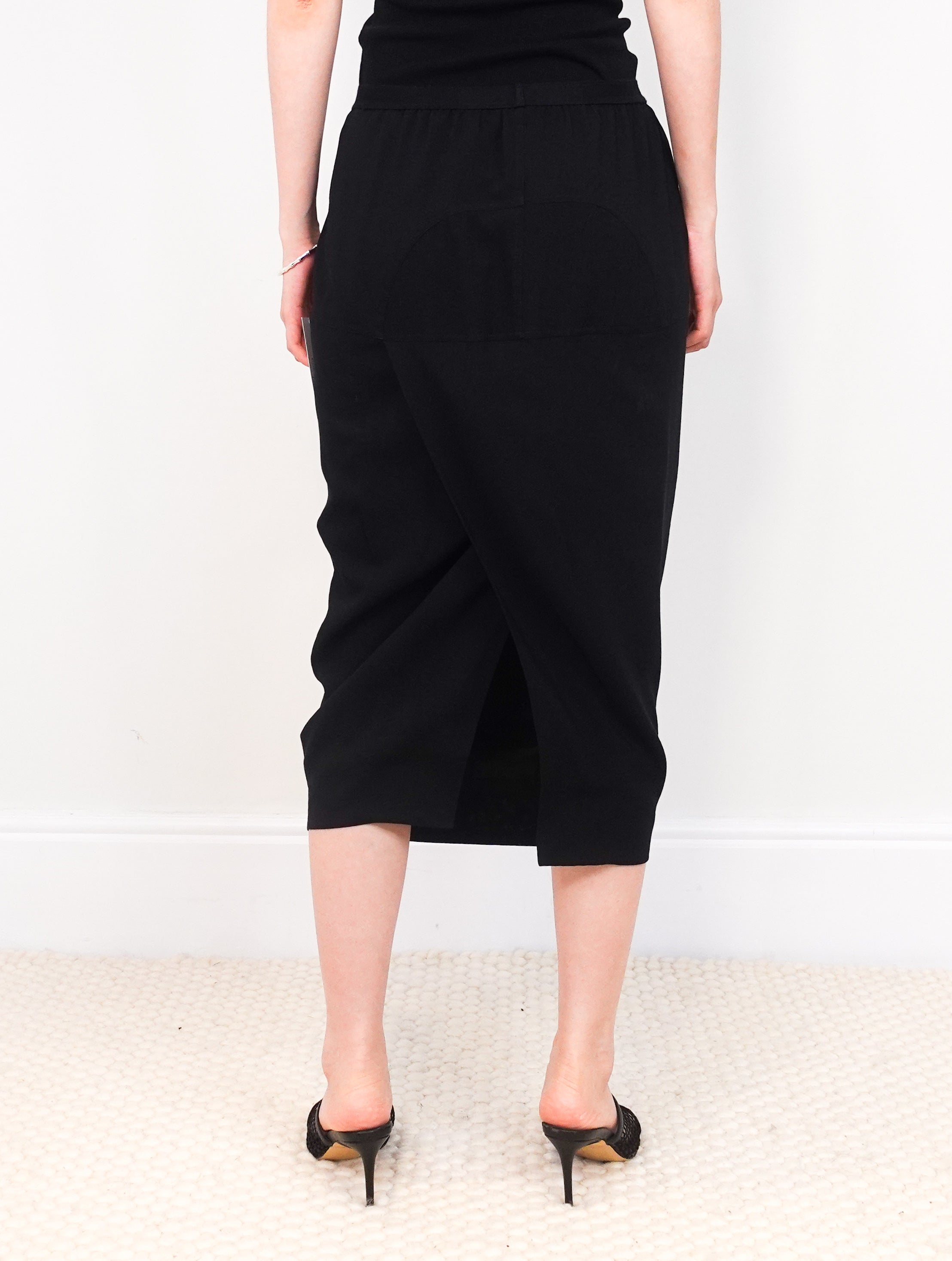 Black pencil skirt