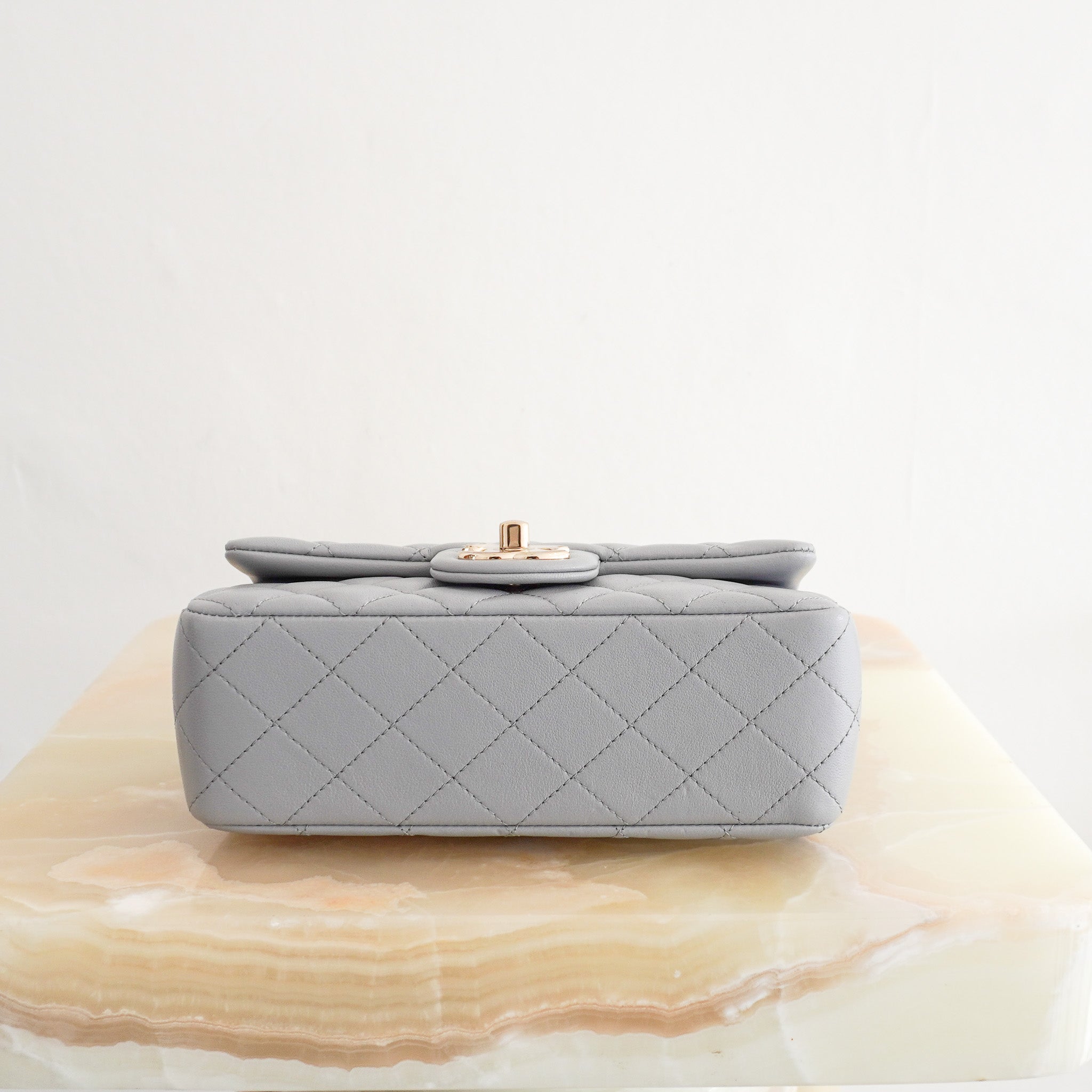 NEW Chanel Mini Sac Rabat Flap Bag in Pearl Crush RRP £4,910 | Authentic Preloved