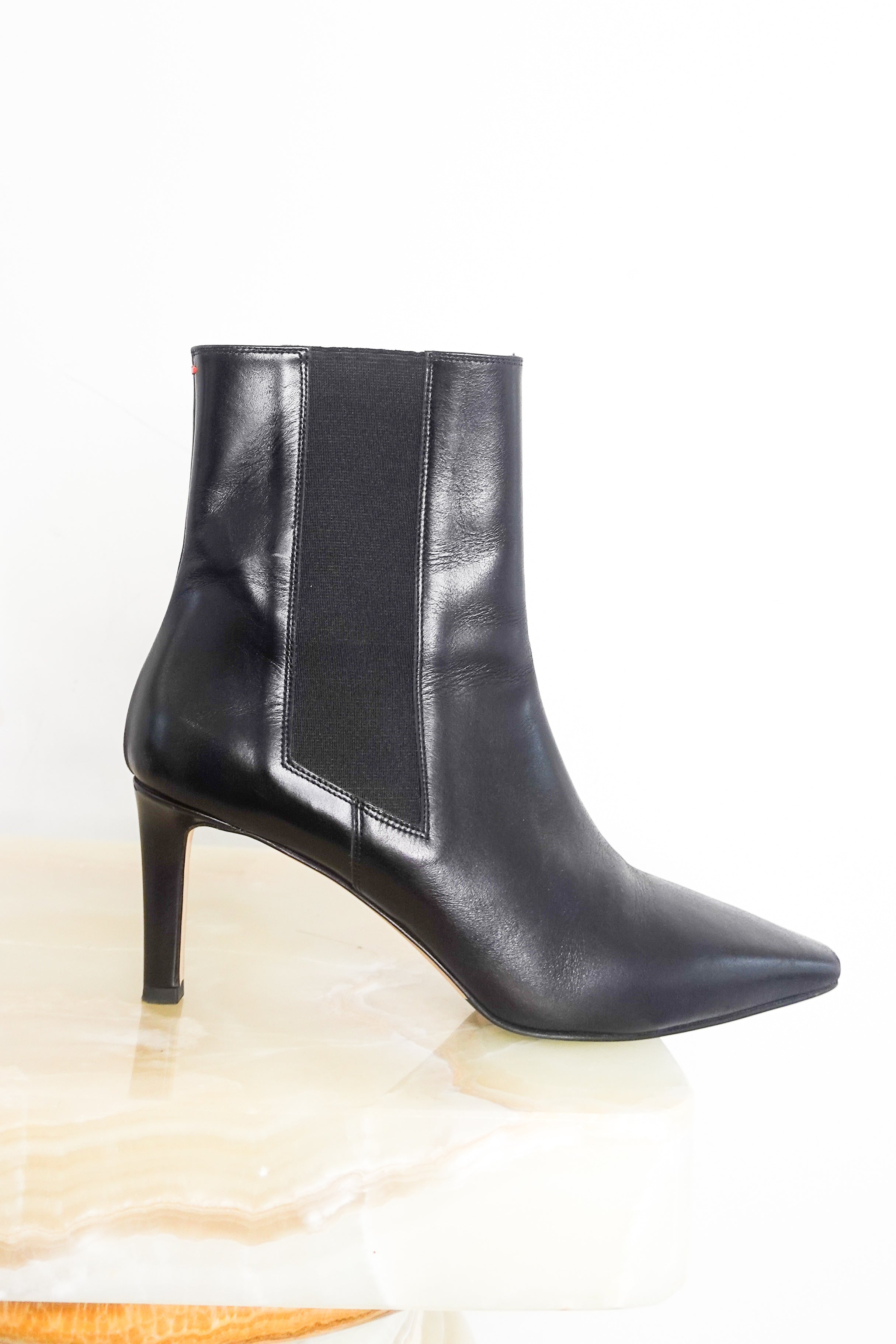 Black heeled ankle boots RRP £350