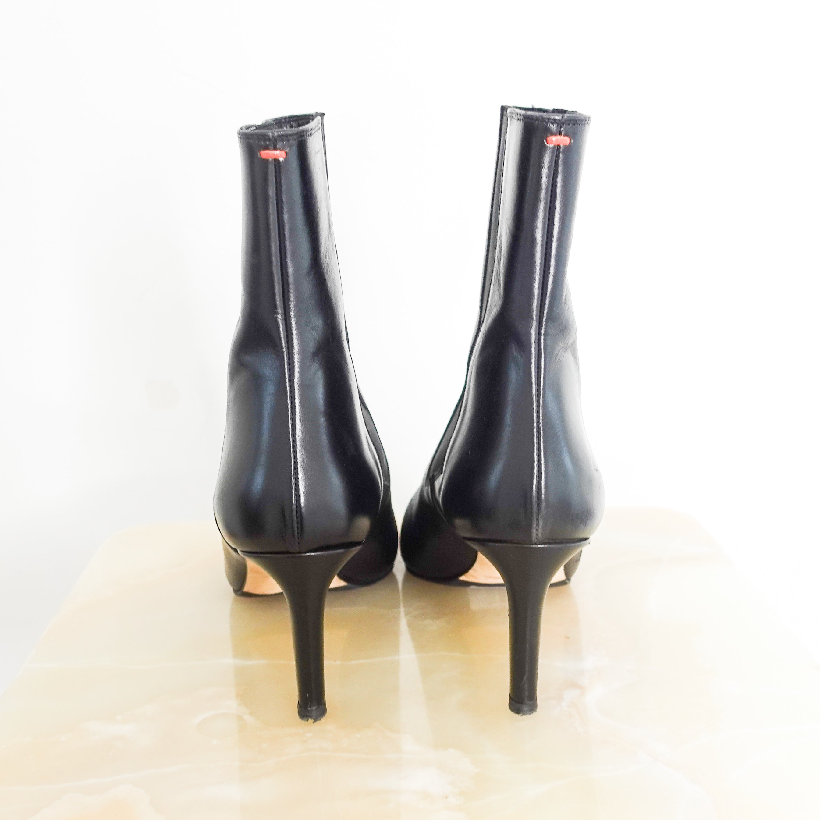 Black heeled ankle boots RRP £350