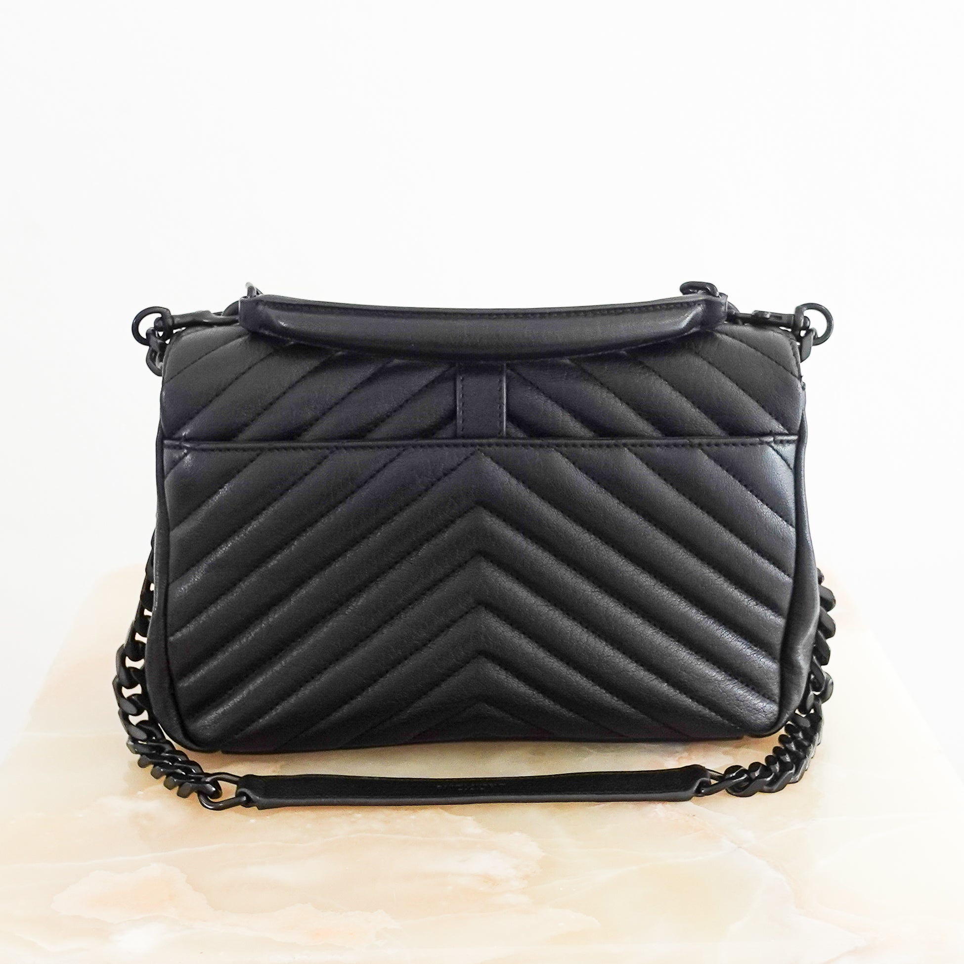 Saint Laurent College Medium Bag in Quilted Leather RRP £2K | Authentic Preloved
