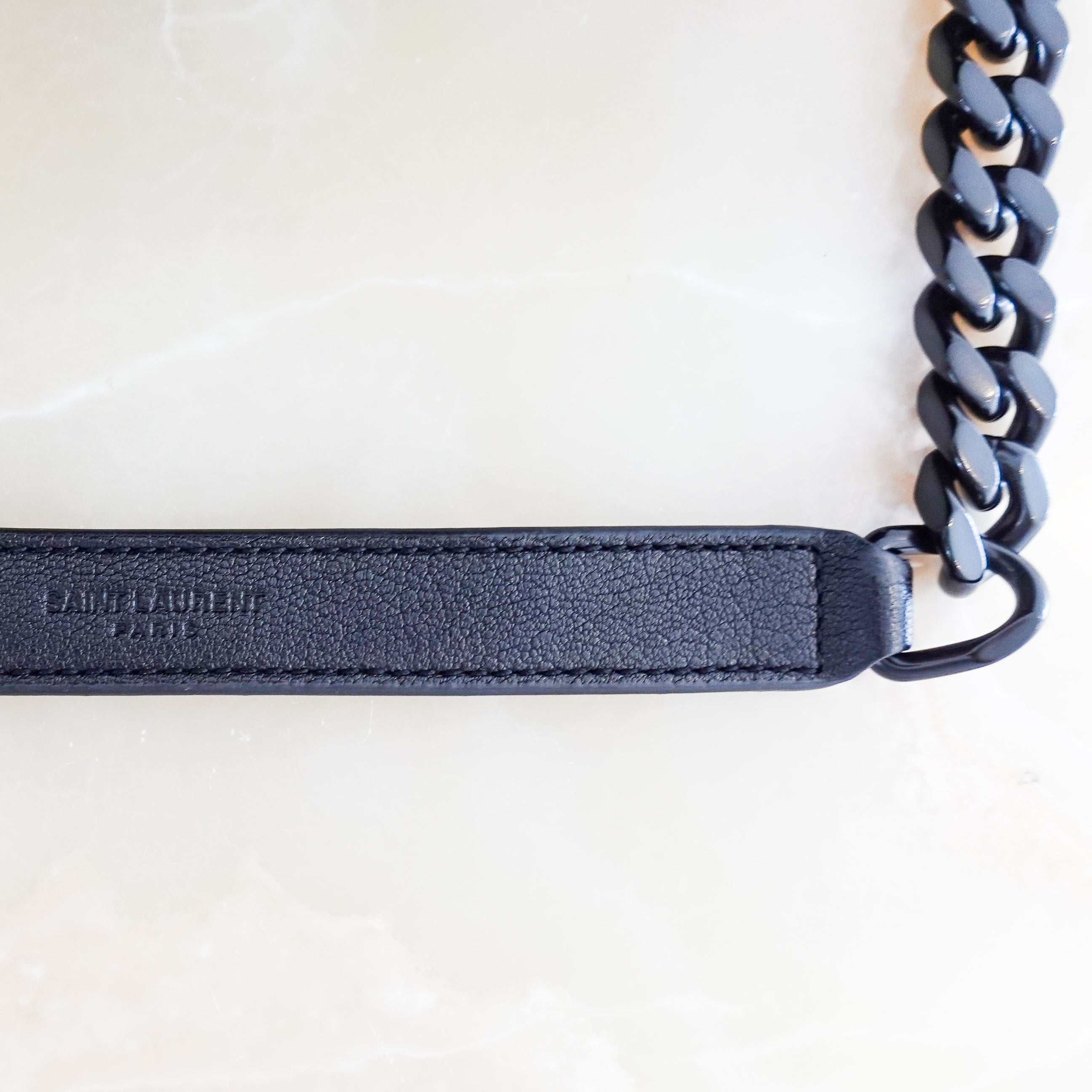 Saint Laurent College Medium Bag in Quilted Leather RRP £2K | Authentic Preloved