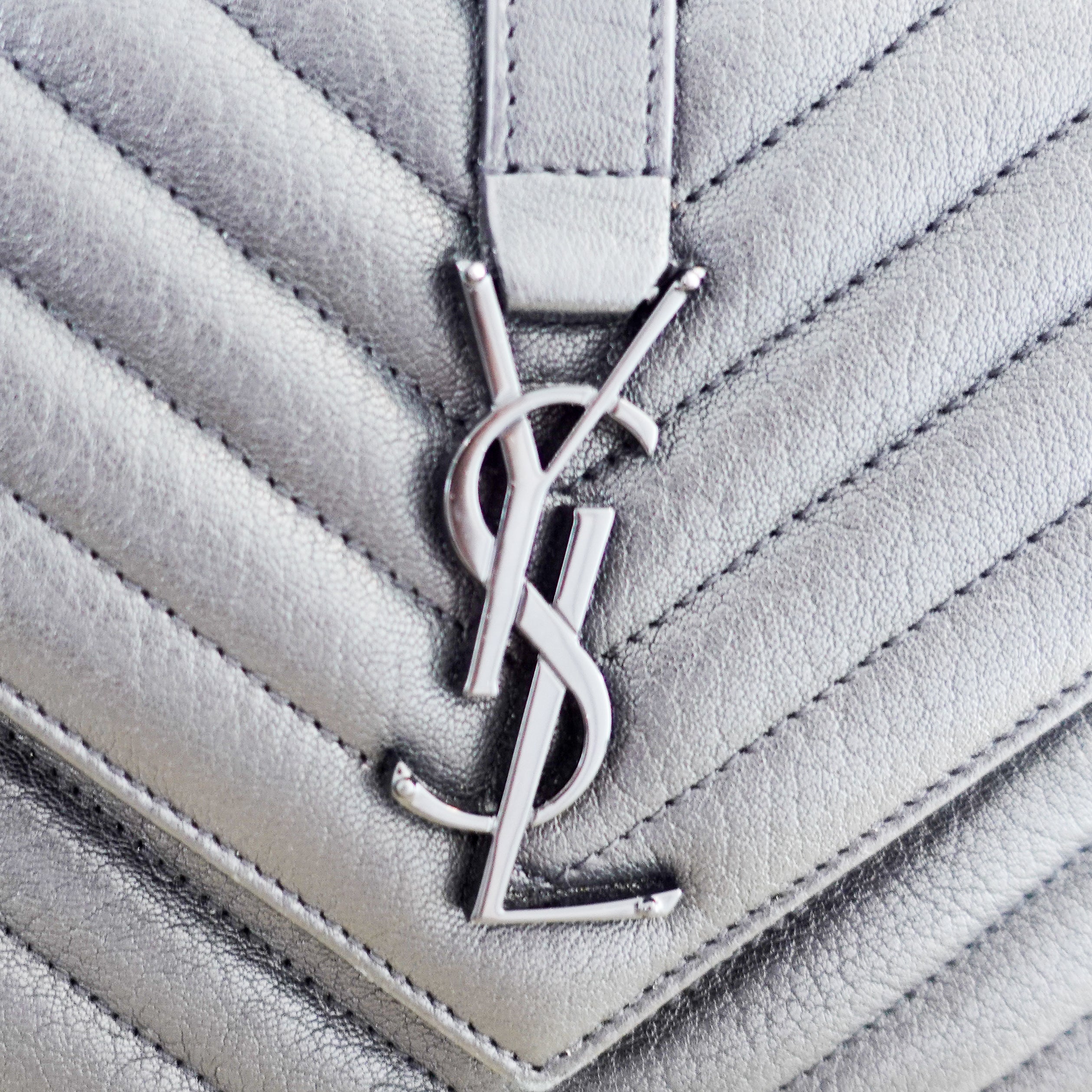 Saint Laurent College Medium Bag in Quilted Leather RRP £2K | Authentic Preloved