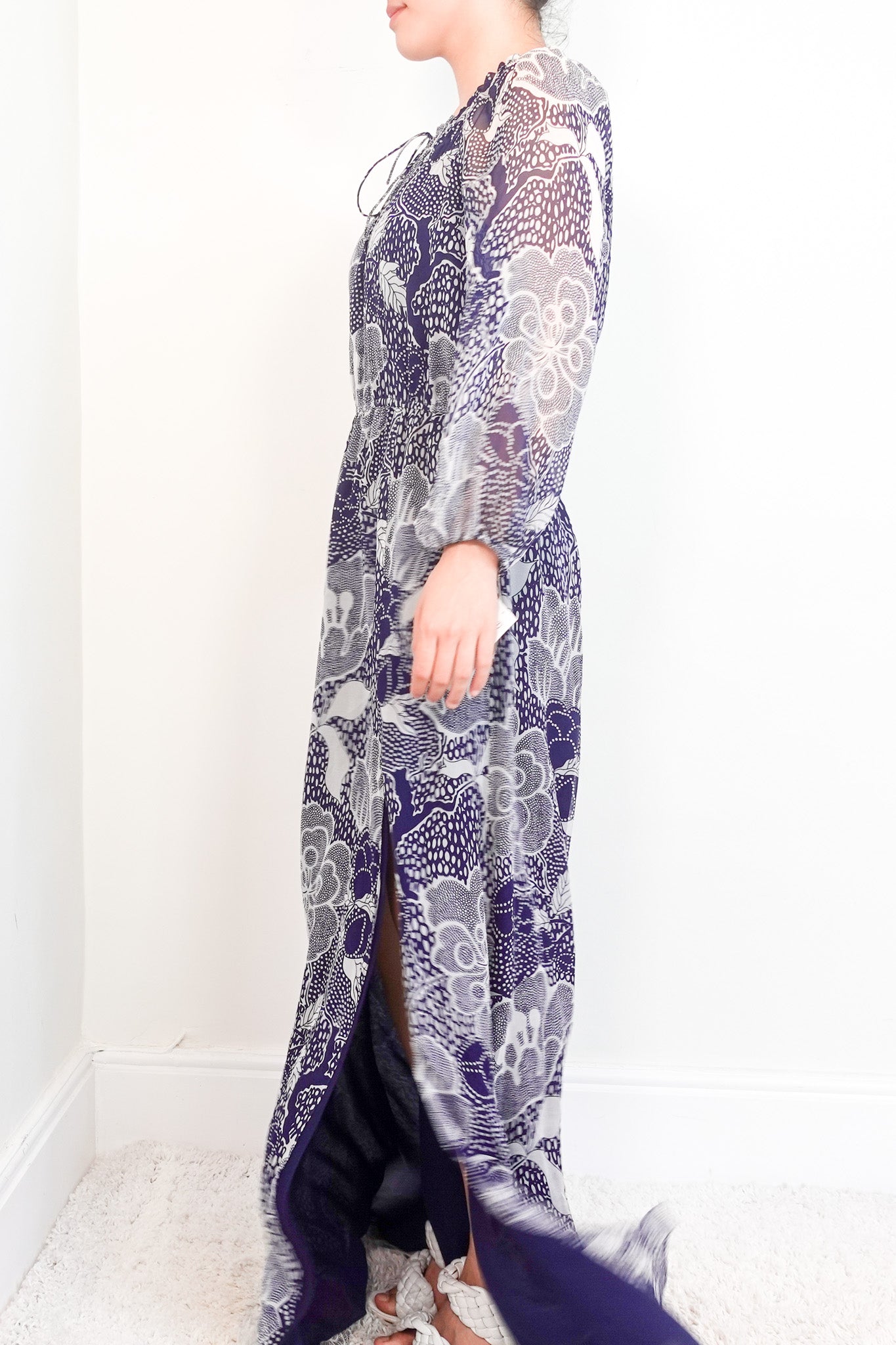 Diane Von Furstenberg Silk Maxi Dress RRP £450 | Authentic Preloved [final sale]