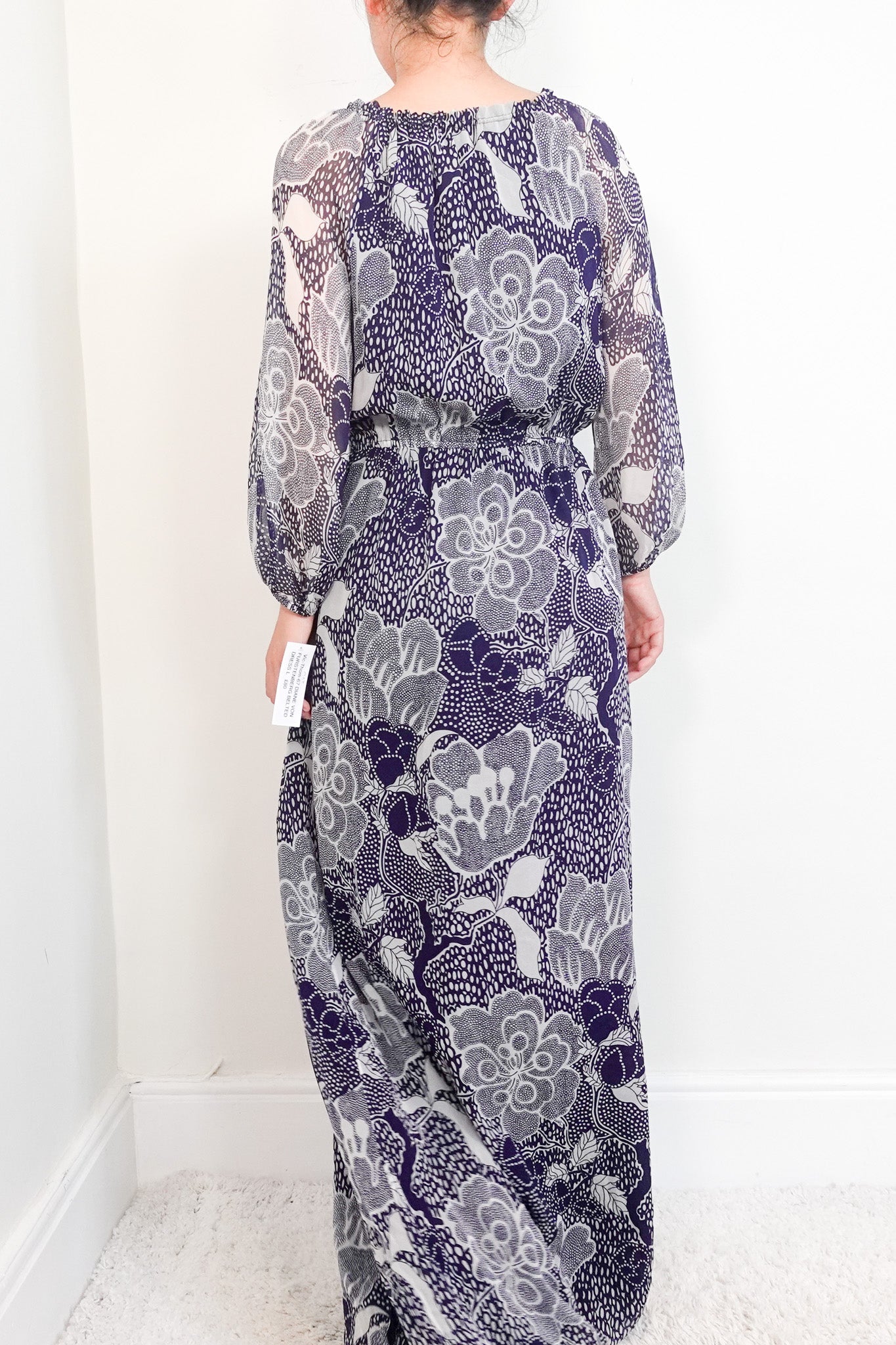 Diane Von Furstenberg Silk Maxi Dress RRP £450 | Authentic Preloved [final sale]