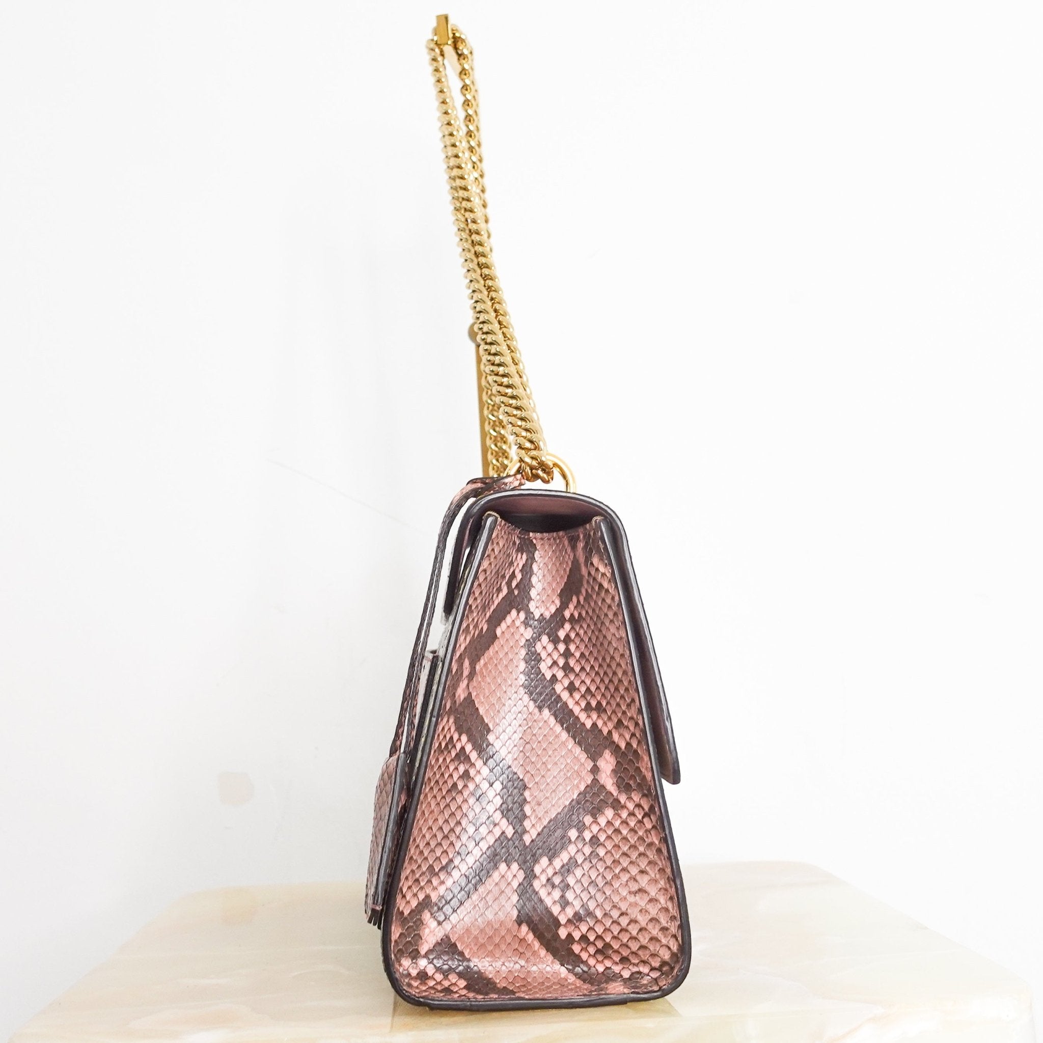 GUCCI Python gold padlock handbag RRP £1950 | Authentic Preloved - Reloved Again