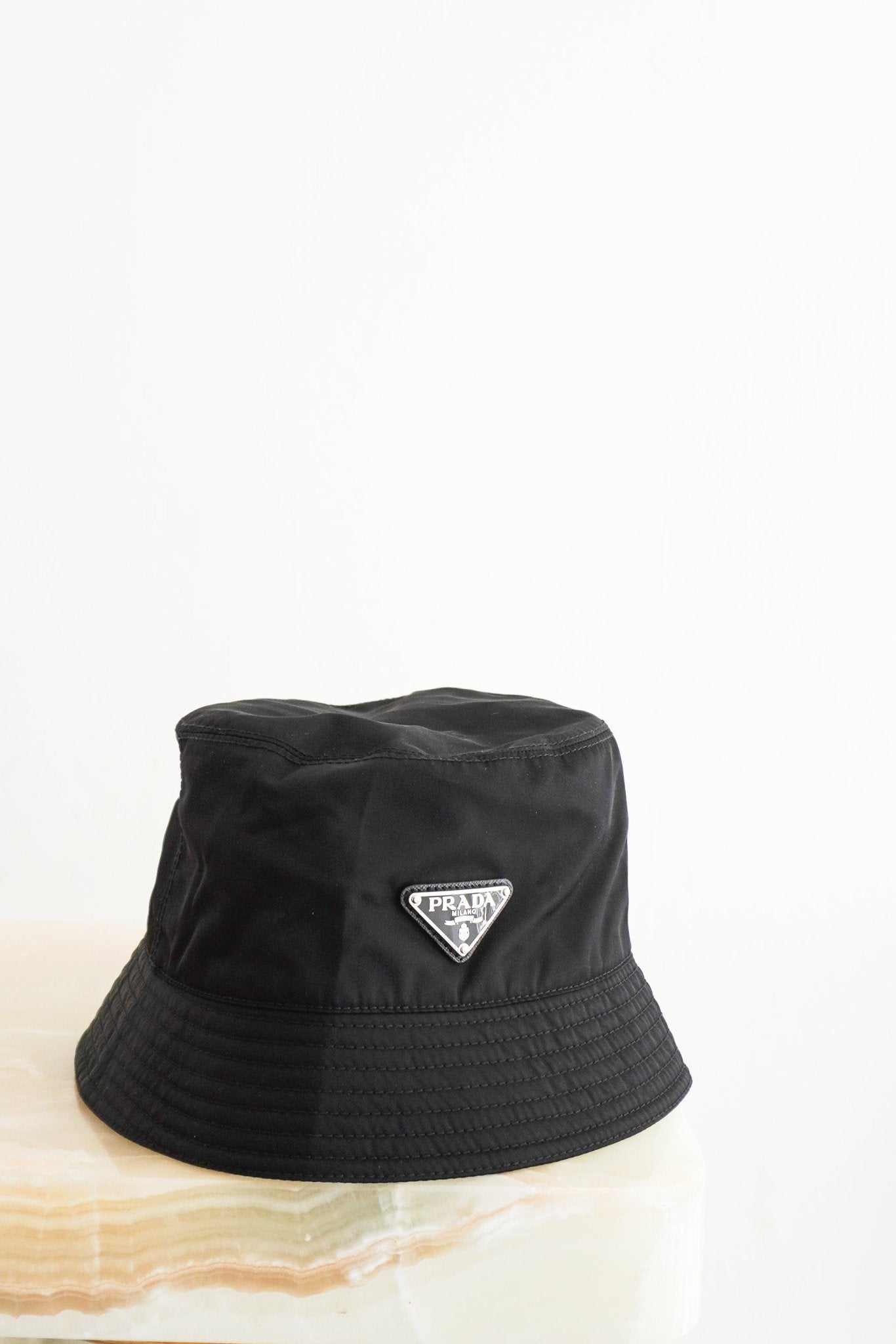 Prada Black Re-Nylon Bucket Hat (RRP £520) | Authentic Preloved FINAL SALE - Reloved Again