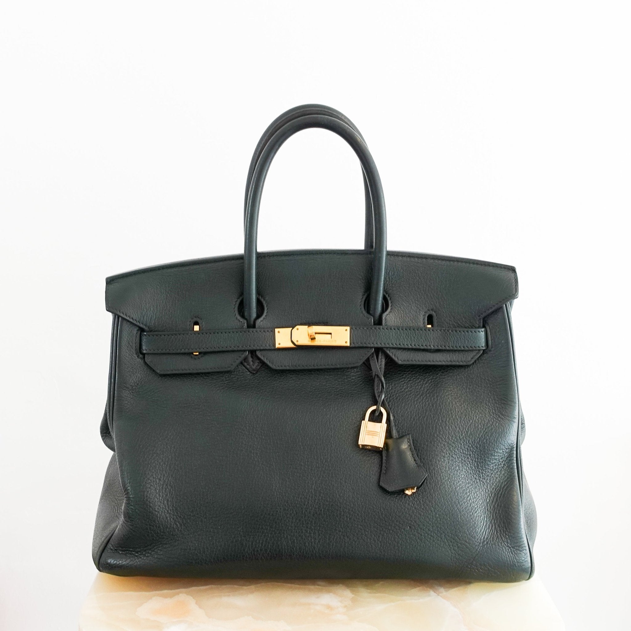Authentic Hermès Birkin 35 Vert Empire Leather Bag | Preloved Luxury Icon - Reloved Again