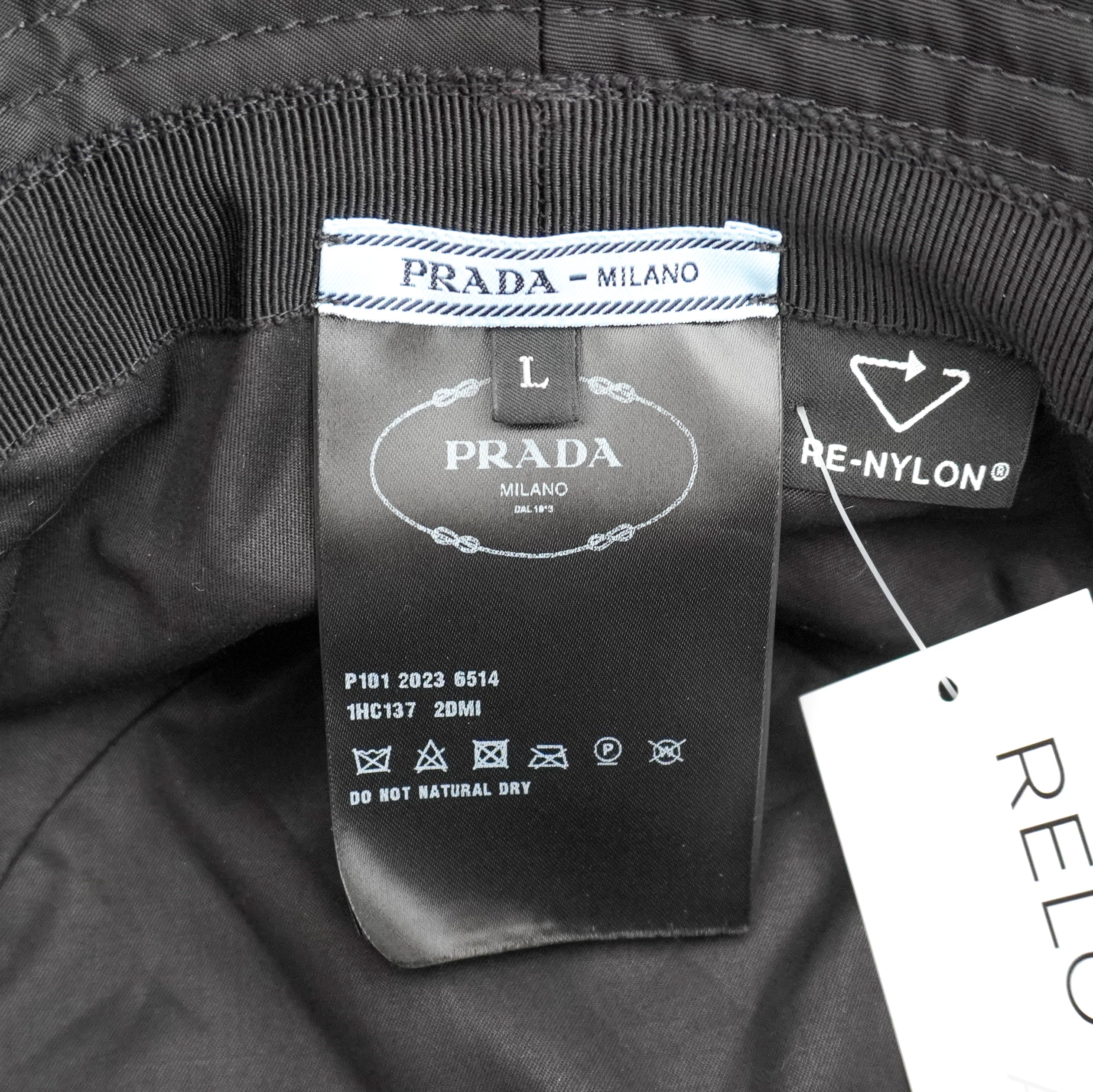 Prada Black Re-Nylon Bucket Hat (RRP £520) | Authentic Preloved FINAL SALE