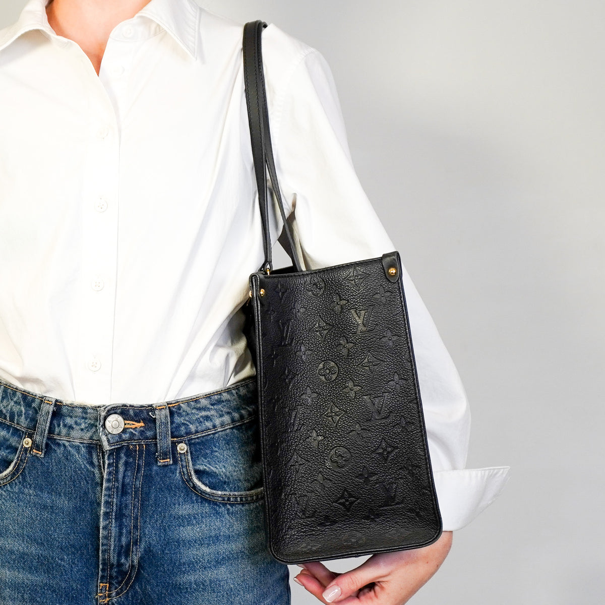 Louis Vuitton On The Go MM Empreinte Noir (RRP £2350) | Authentic Preloved - Reloved Again