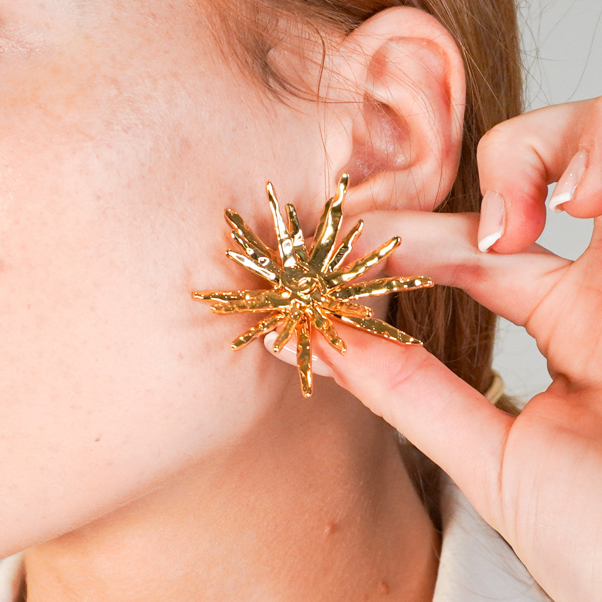 Chanel Metal Starburst Earrings (RRP £679) FINAL SALE Authentic Preloved