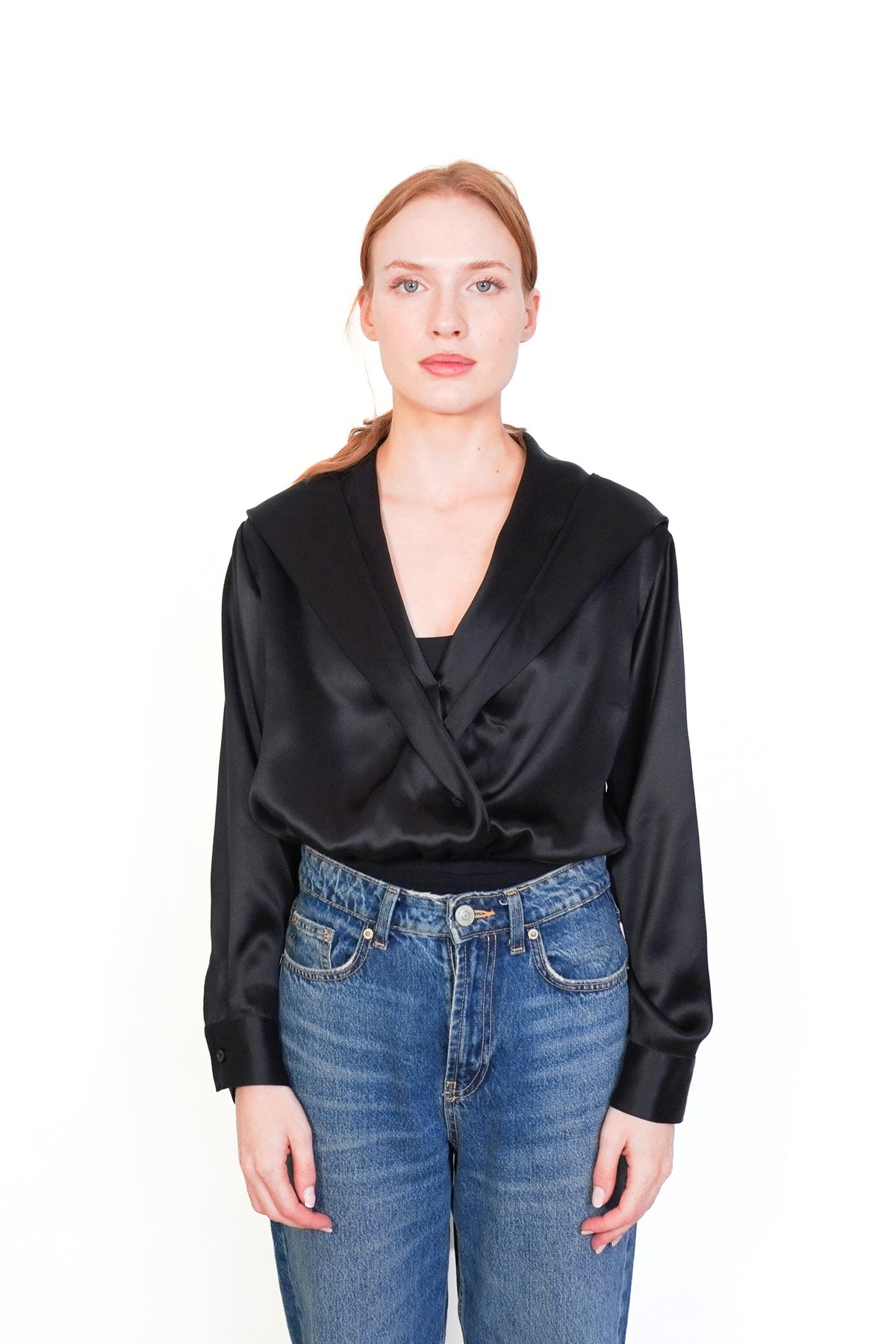 Alaia Silk Hooded Black Bodysuit (RRP £1300) | Authentic Preloved