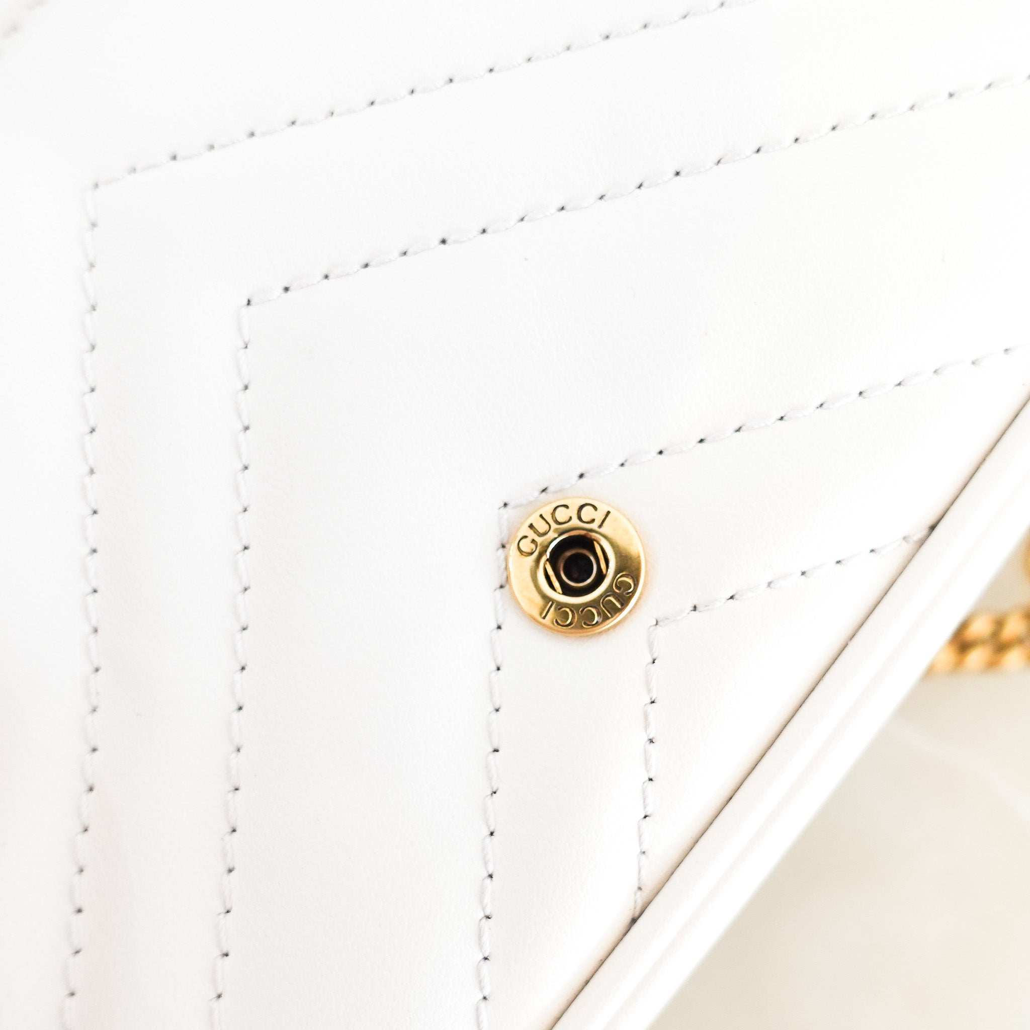 Gucci GG Marmont Mini Bag in Cream RRP £1170 | Authentic Preloved - Reloved Again