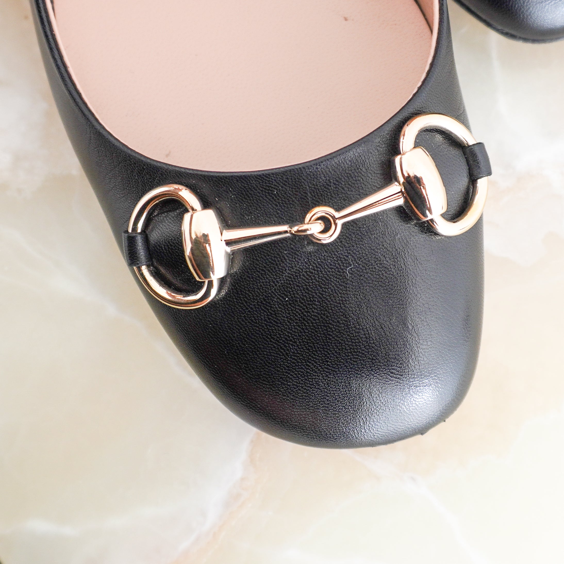 Gucci Black Horsebit Slingback Block Heels (RRP £755) | Authentic Preloved